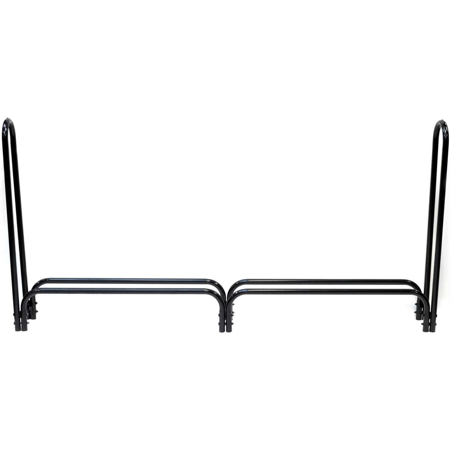 ShelterLogic Kaminholzregal 244 cm x 118 cm mit Abdeckung Schwarz