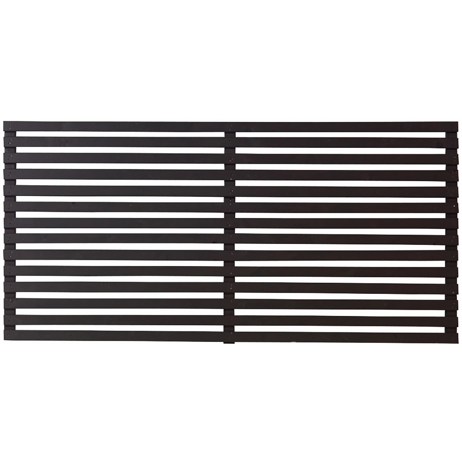 Plus Holz Vorgartenzaun Tokyo Nadelholz Schwarz 180 cm x 90 cm