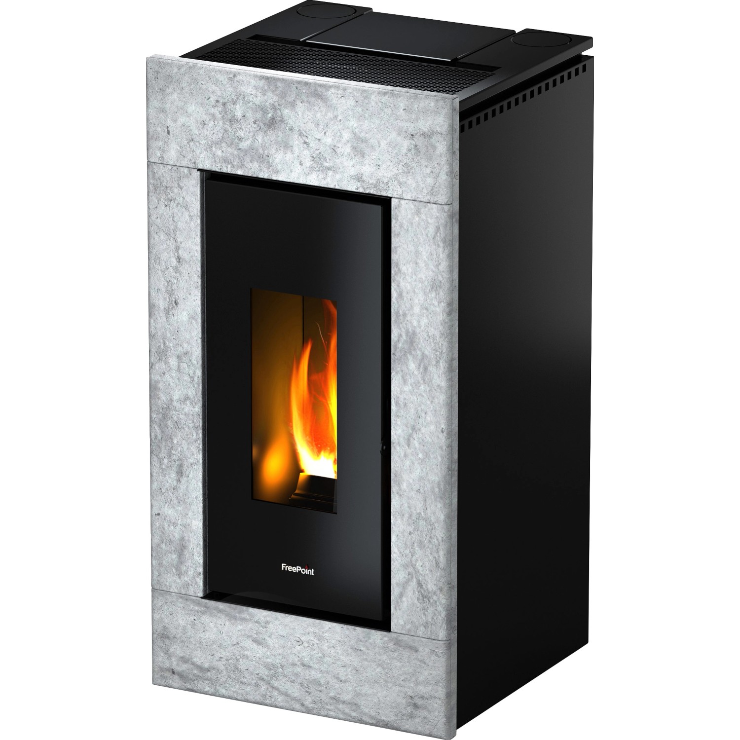 Freepoint Pelletofen Vega Naturstein 10,5 kW mit Automatik