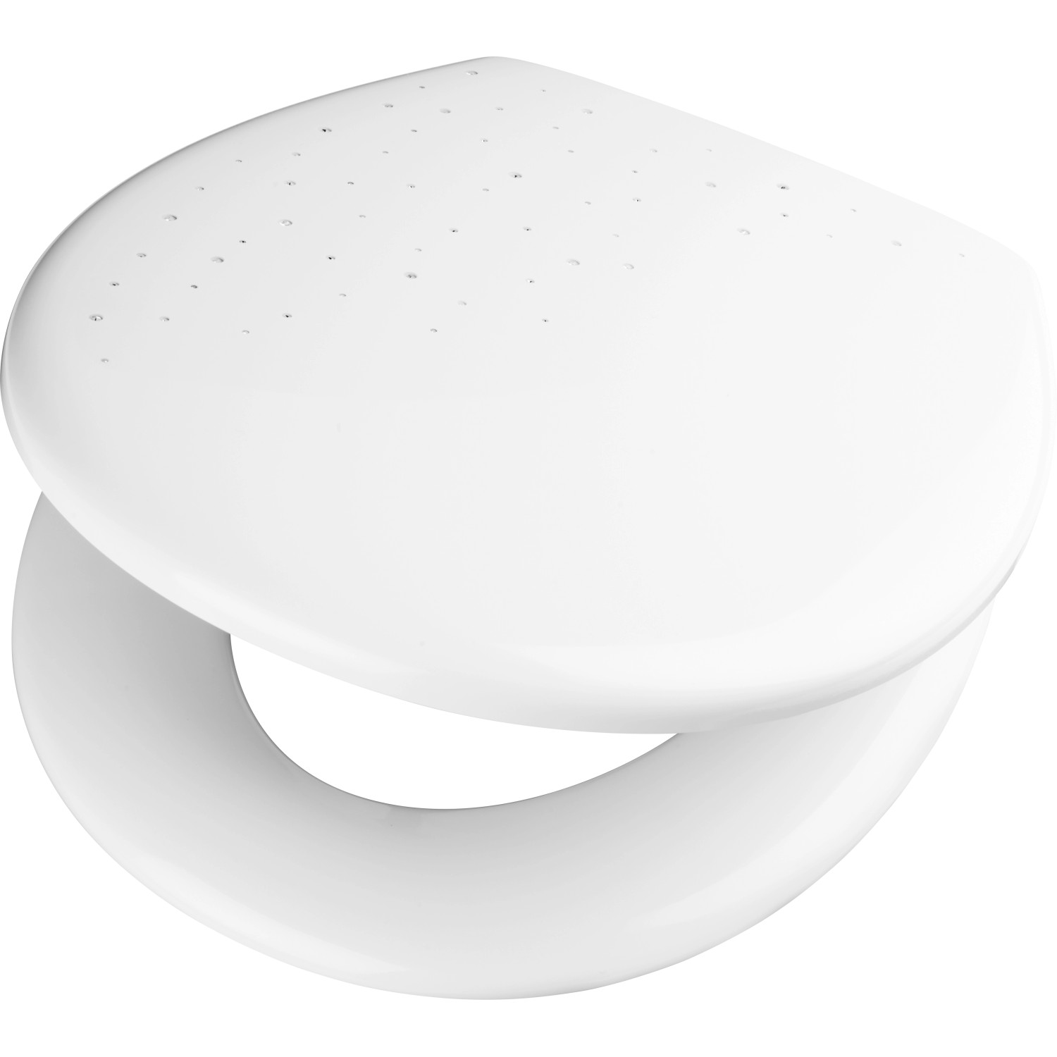 baliv WC-Sitz Cochico mit Absenkautomatik Duroplast Weiß Glitzer