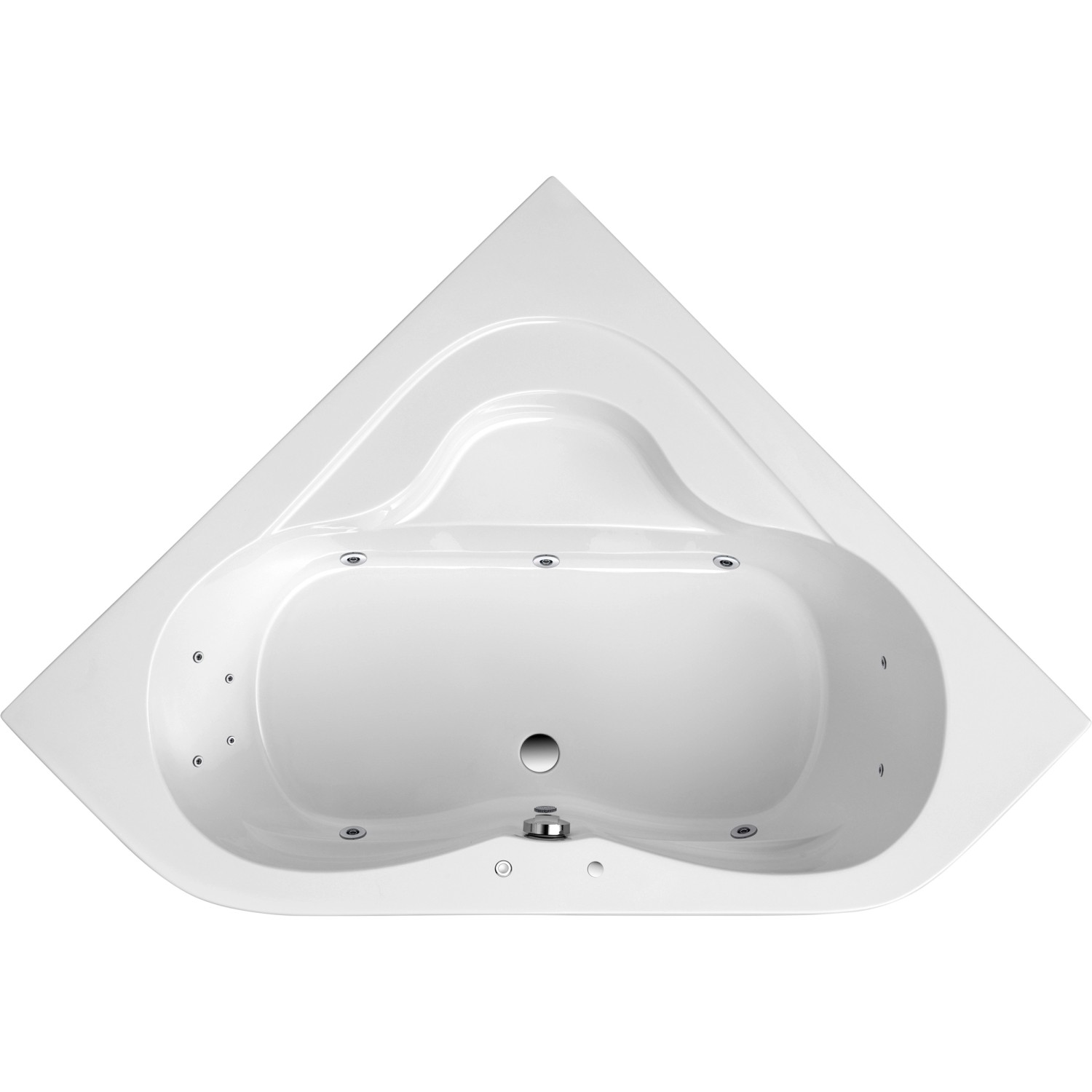 Ottofond Whirlpool Lucia Komfort 140 cm Weiß