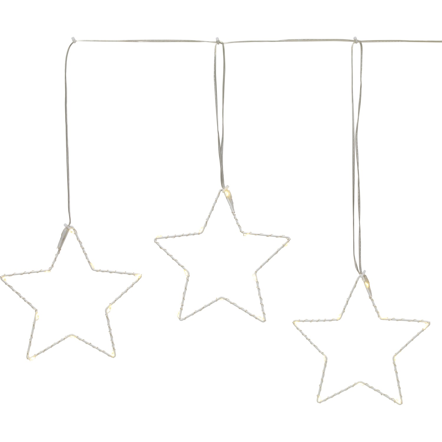 Metall-Stern 15 cm Weiß-Transparent