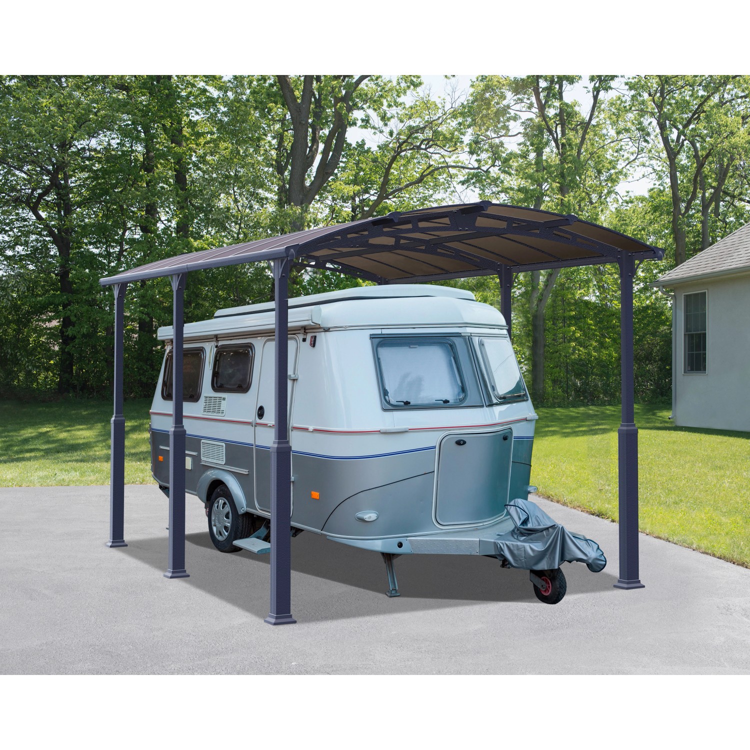Canopia Carport Arcadia Alpine 5000 Anthrazit 360 cm x 500 cm