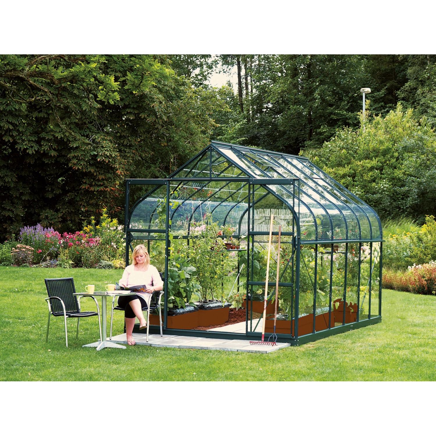 Vitavia Gewächshaus Diana 9900 Smaragd 9,9 m² inkl. Fundament