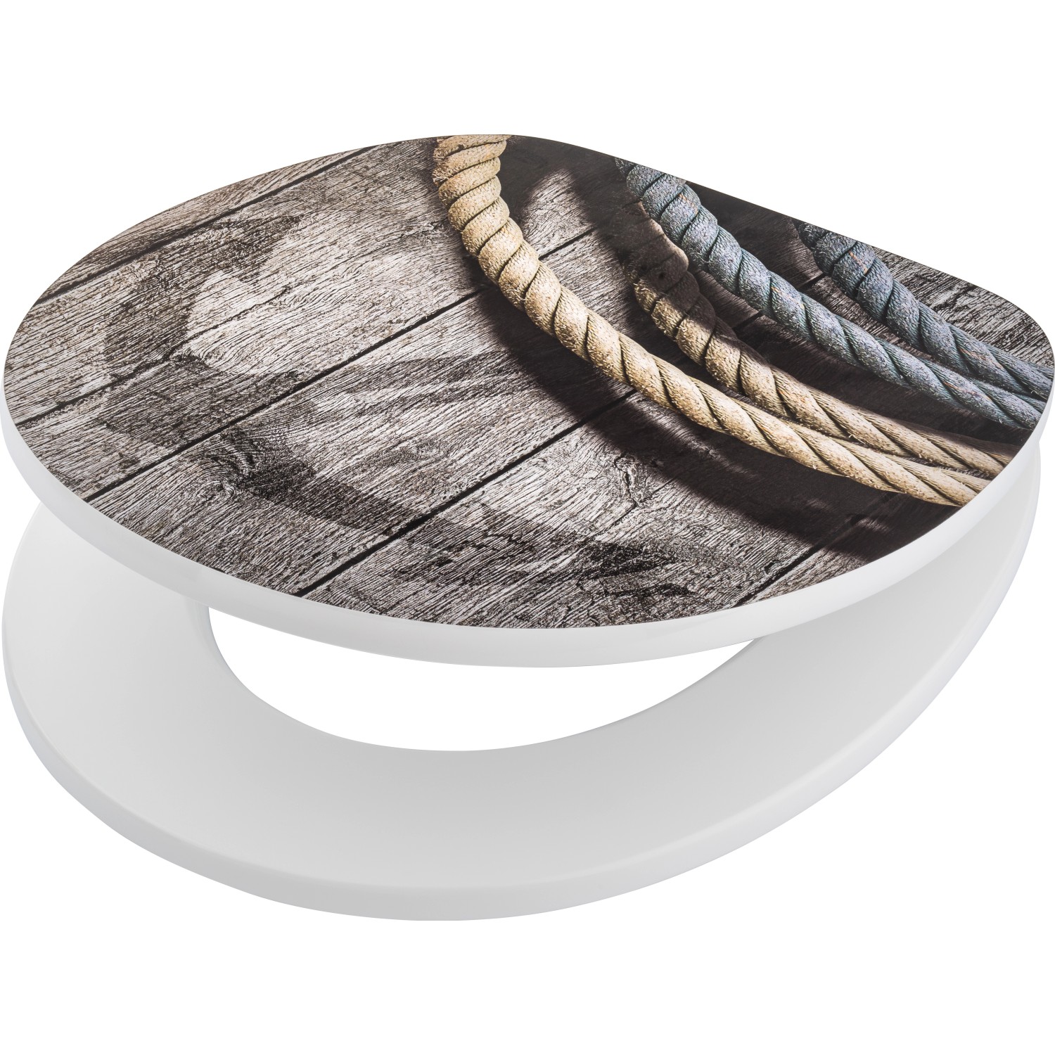 baliv WC-Sitz Contas mit Absenkautomatik MDF Holzkern Maritim