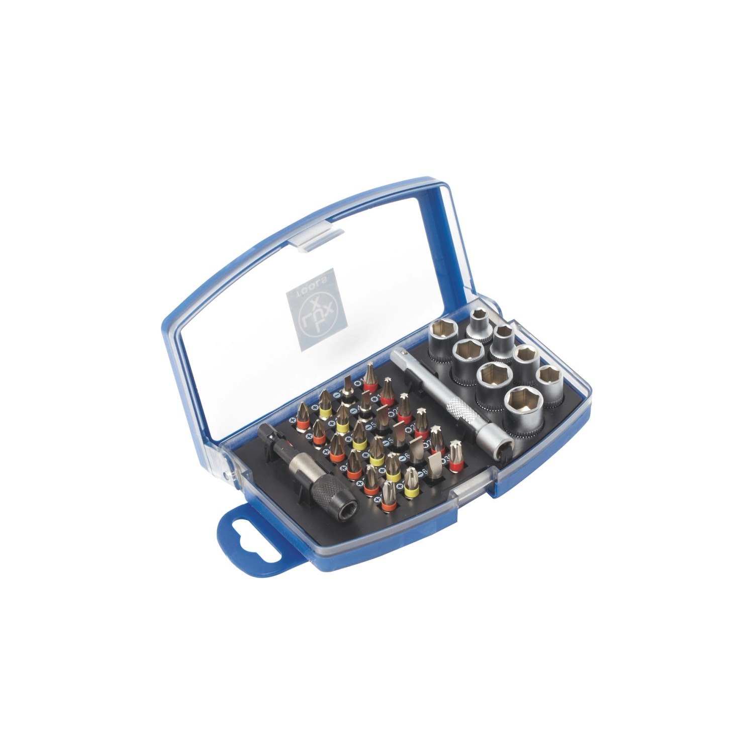 LUX-TOOLS Bit- und Steckschlüsselsatz 6,3 mm (1/4 Zoll) 34-teilig