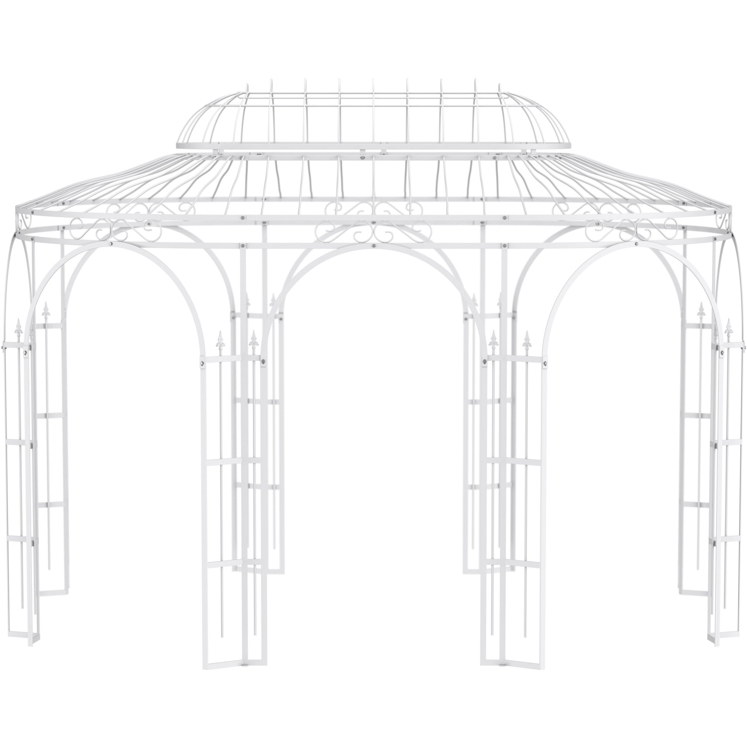 Eleo Pavillon Metall Verona Pulverbeschichtet Weiß
