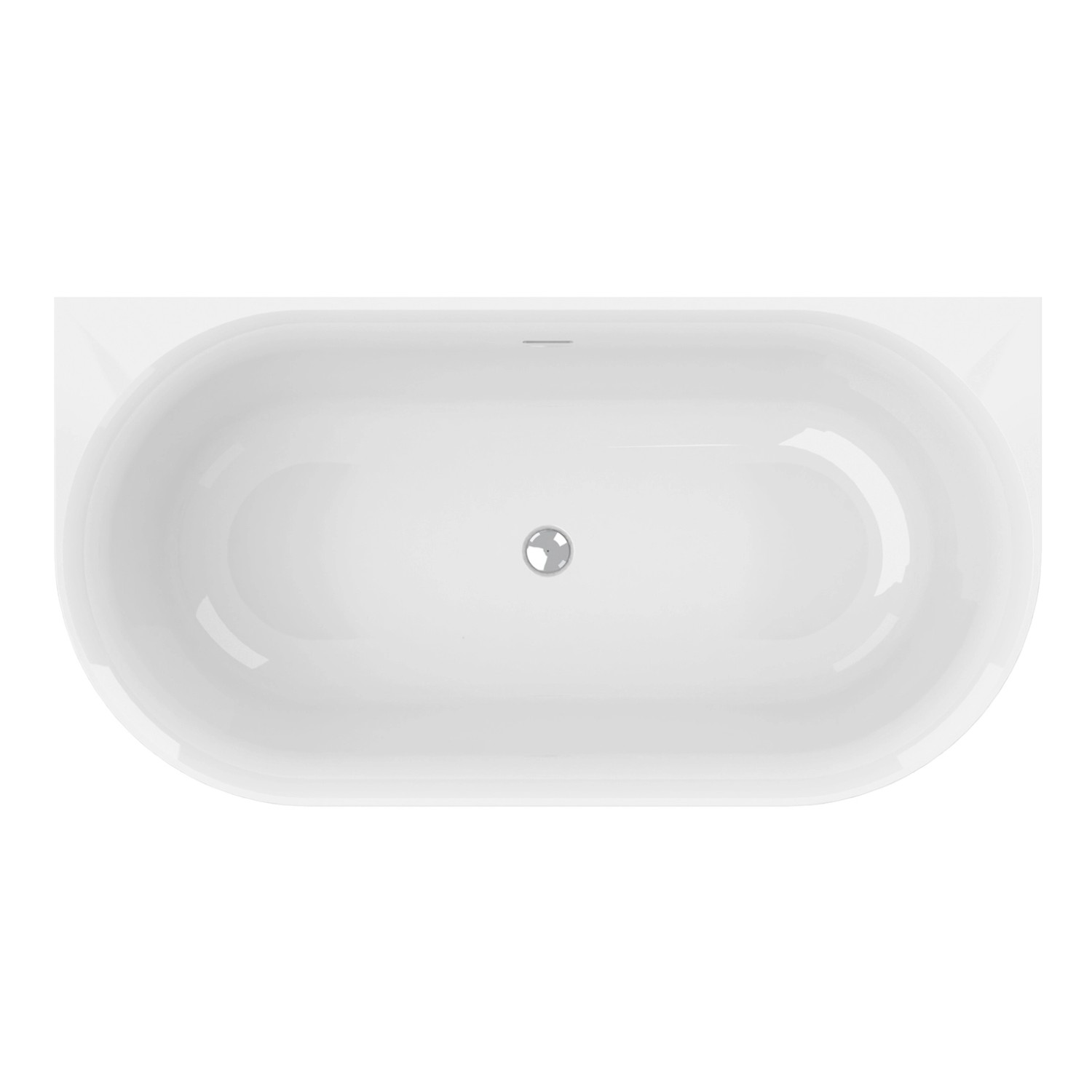 Ottofond Badewanne Mince 155 cm Weiß