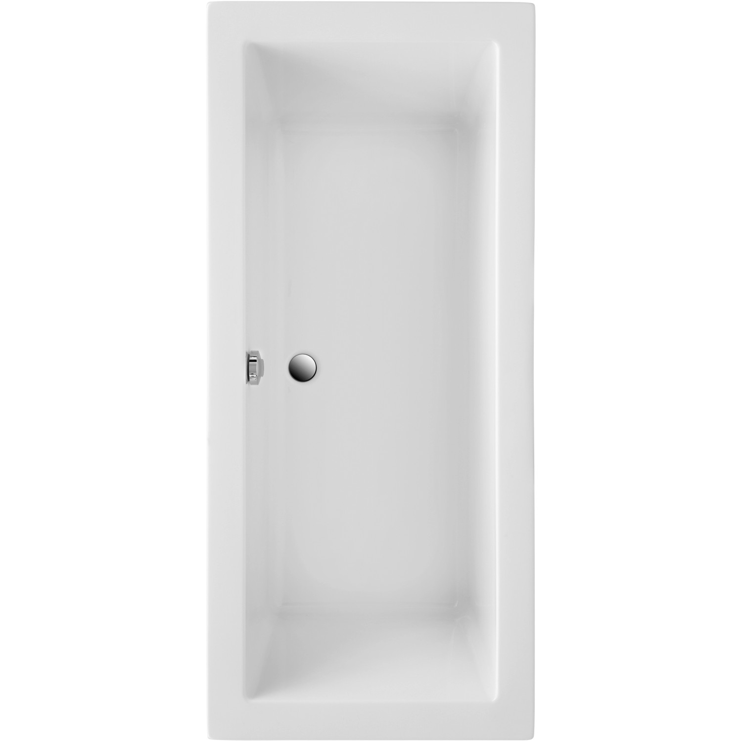 Ottofond Körperform-Badewanne Cubic 180 cm Weiß