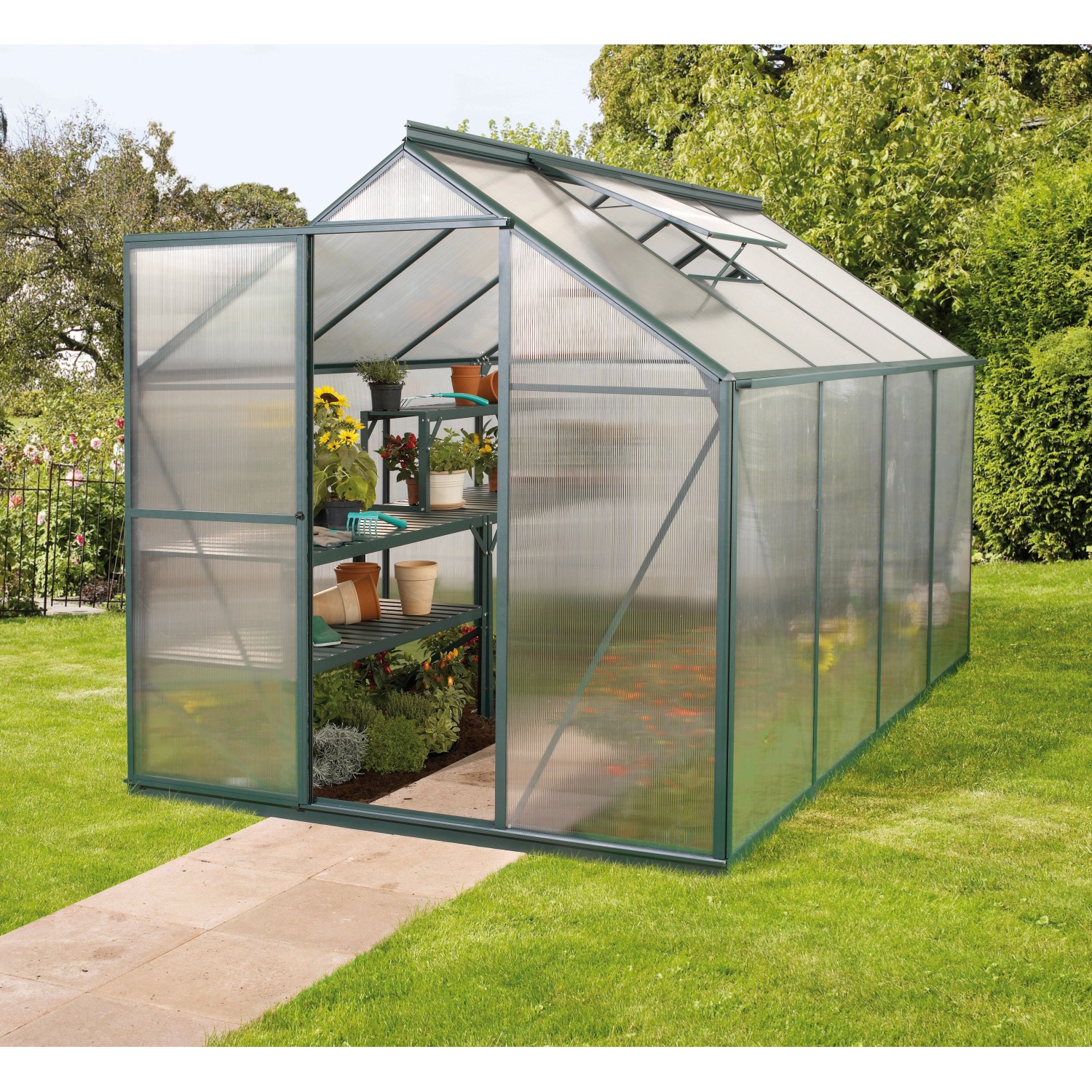 Vitavia Gewächshaus Triton 5000 HKP 4 mm - Smaragd - Vorzugsset