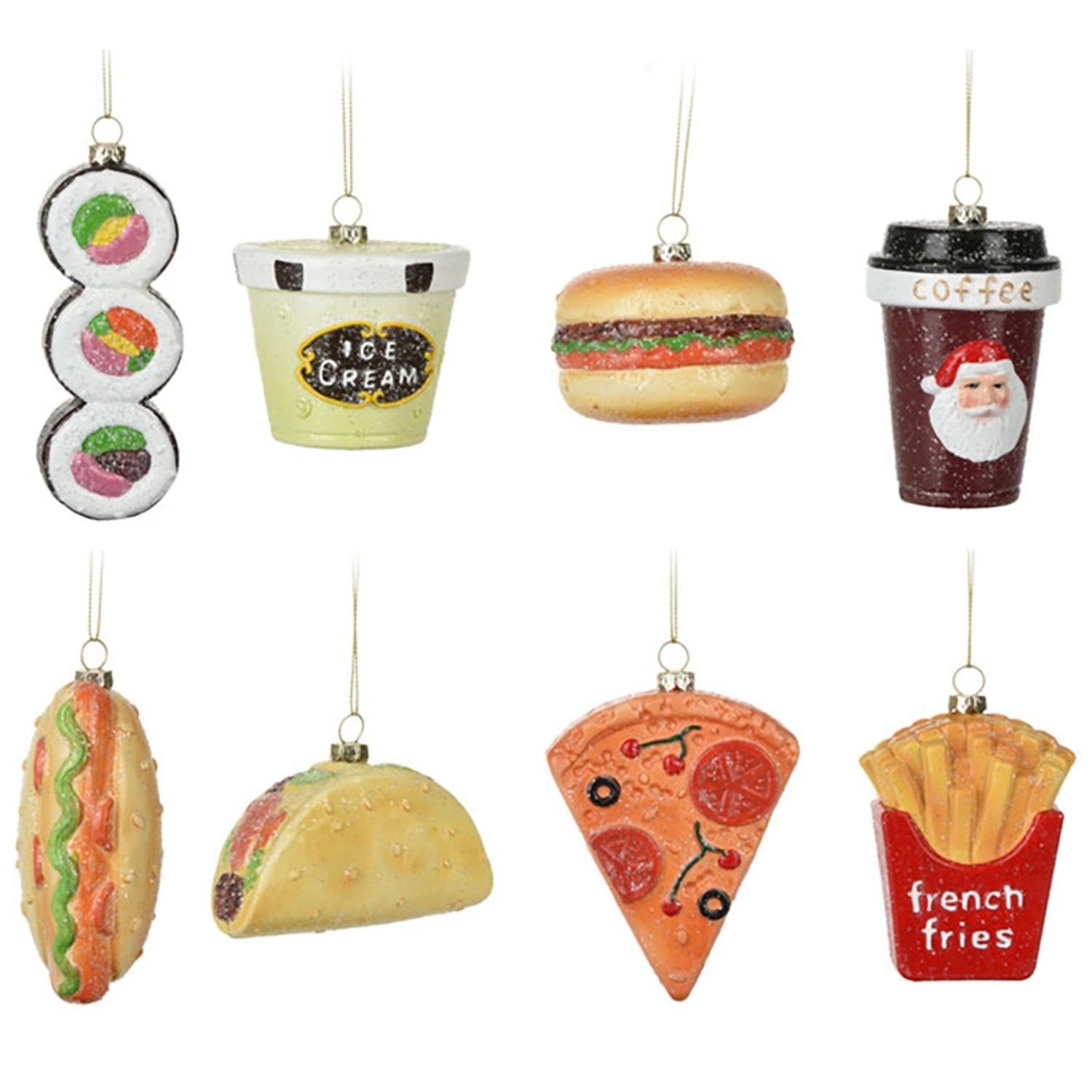 Hängedeko Fast Food 8-fach sortiert