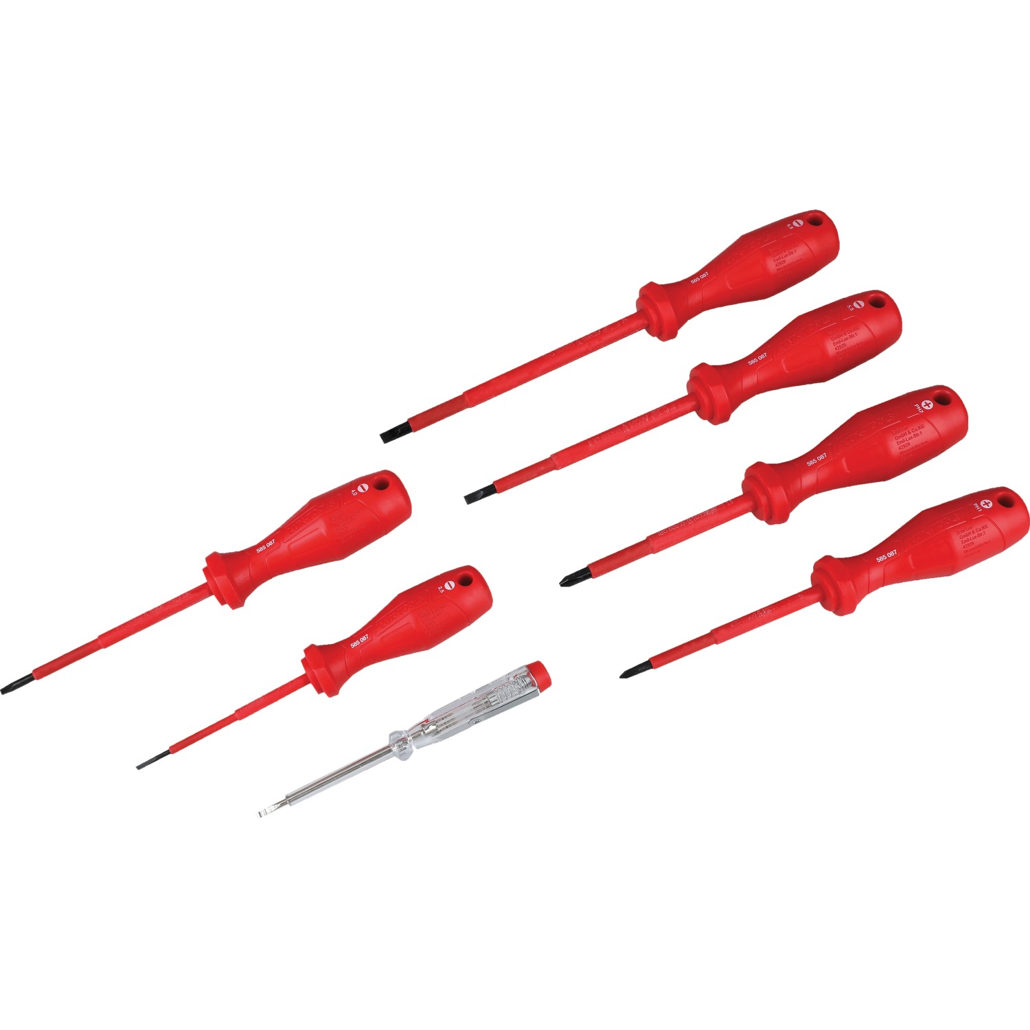 LUX-TOOLS Schraubendrehersatz VDE 7-teilig Comfort