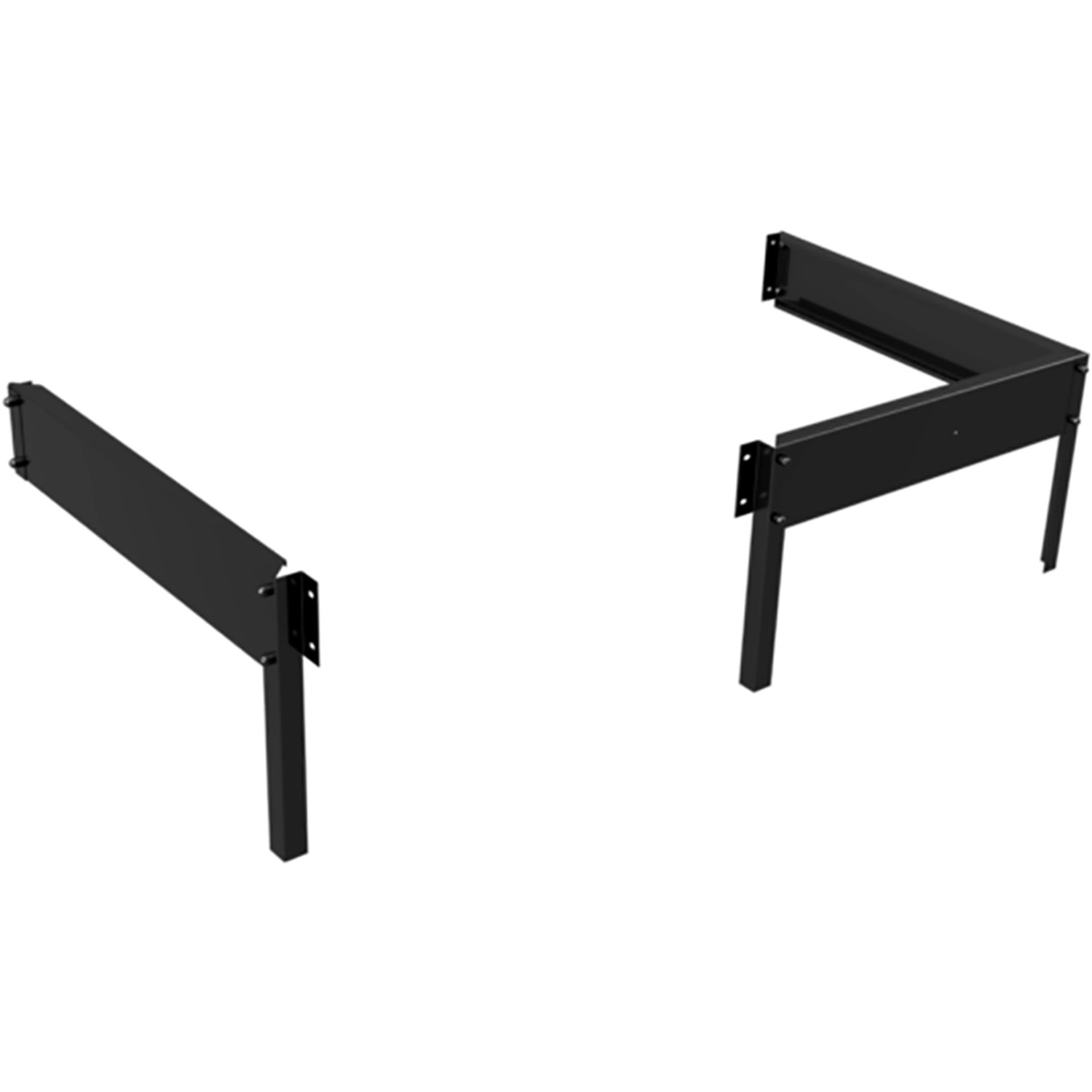 Halls Fundamentrahmen für das Gewächshaus Qube Lean-to 24 Schwarz