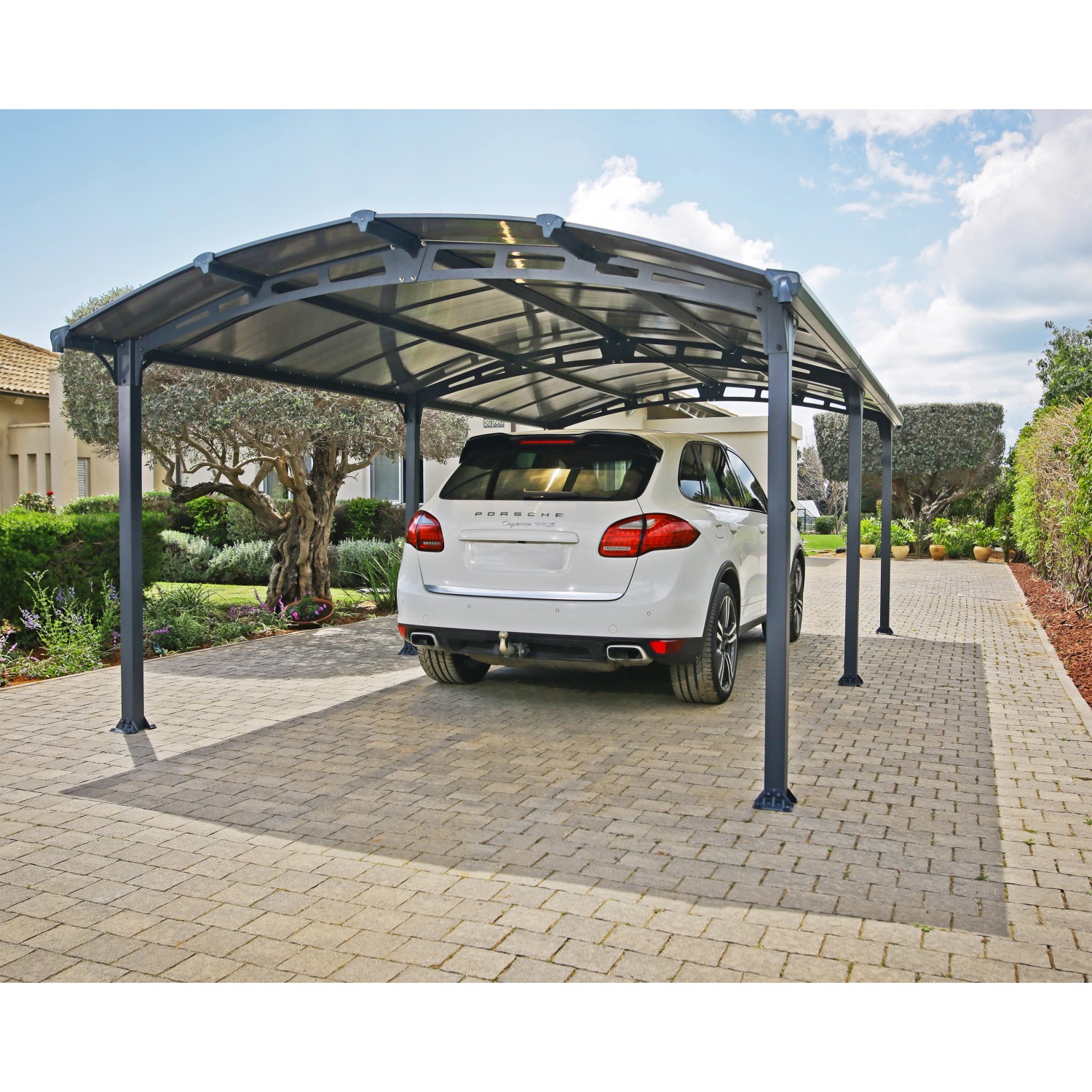 Canopia Carport Arcadia 6400 Anthrazit 360 cm x 650 cm