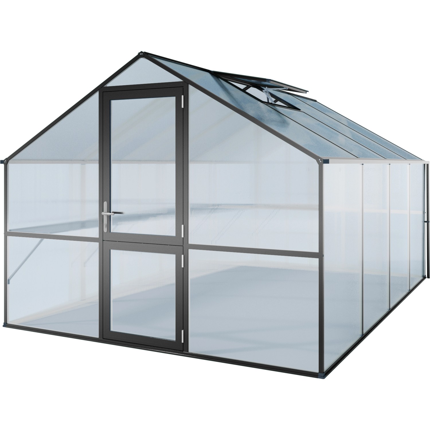 KGT Gewächshaus Orchidee Anthrazitgrau 12,74 m²