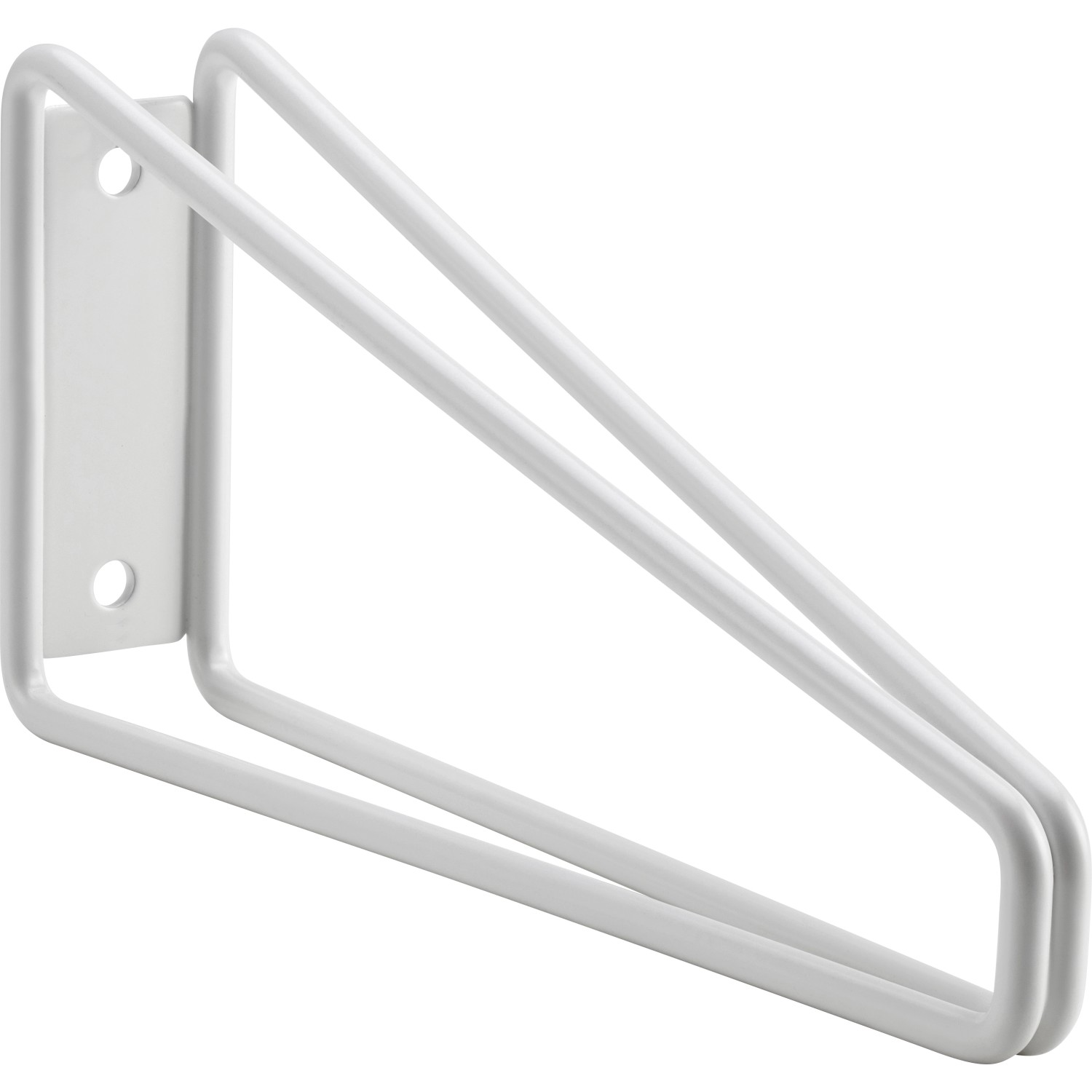 Metall-Konsole Prisma 10 cm x 21,6 cm Matt-Weiß