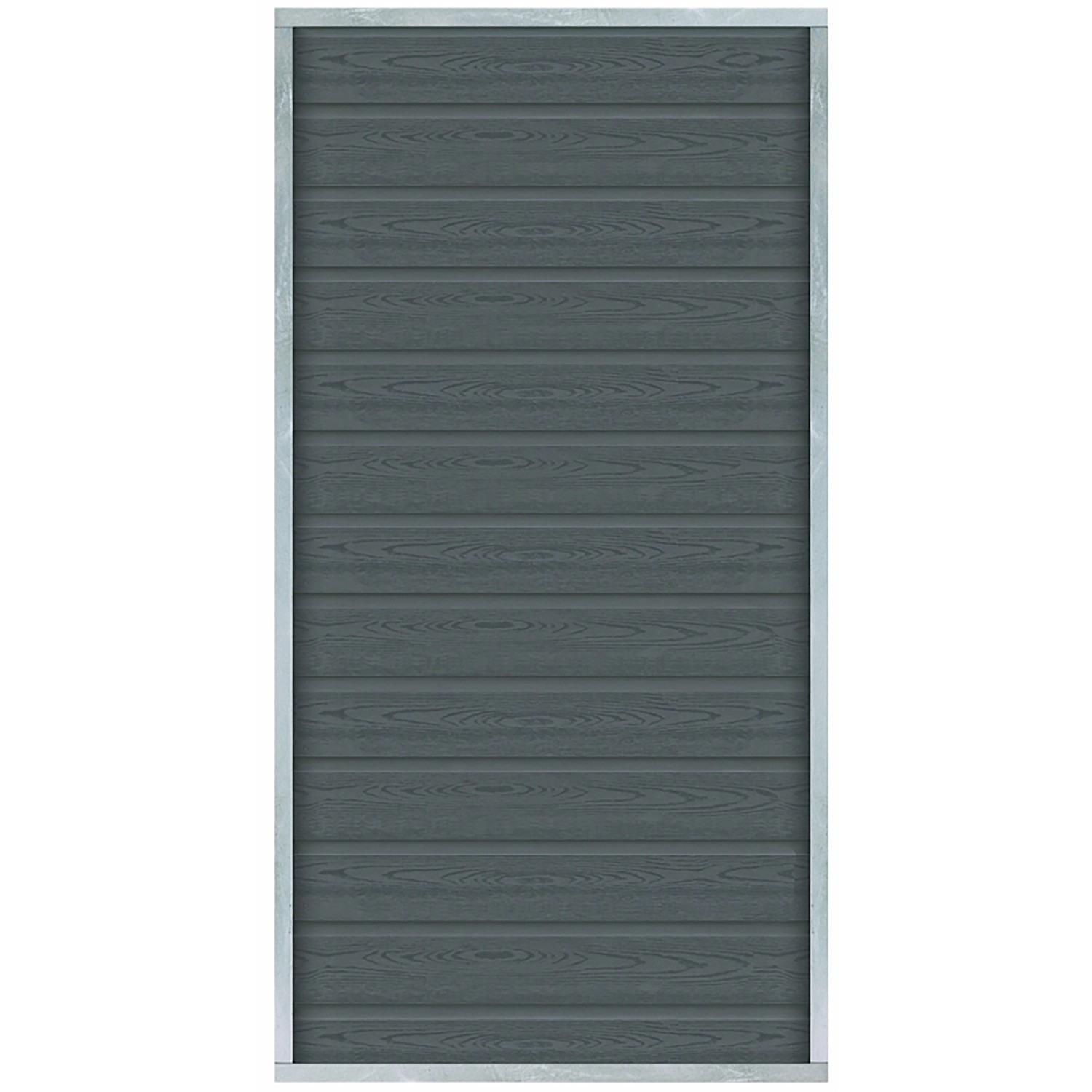 Plus Holz Sichtschutzzaun Artura WPC Schiefergrau 90 cm x 175 cm