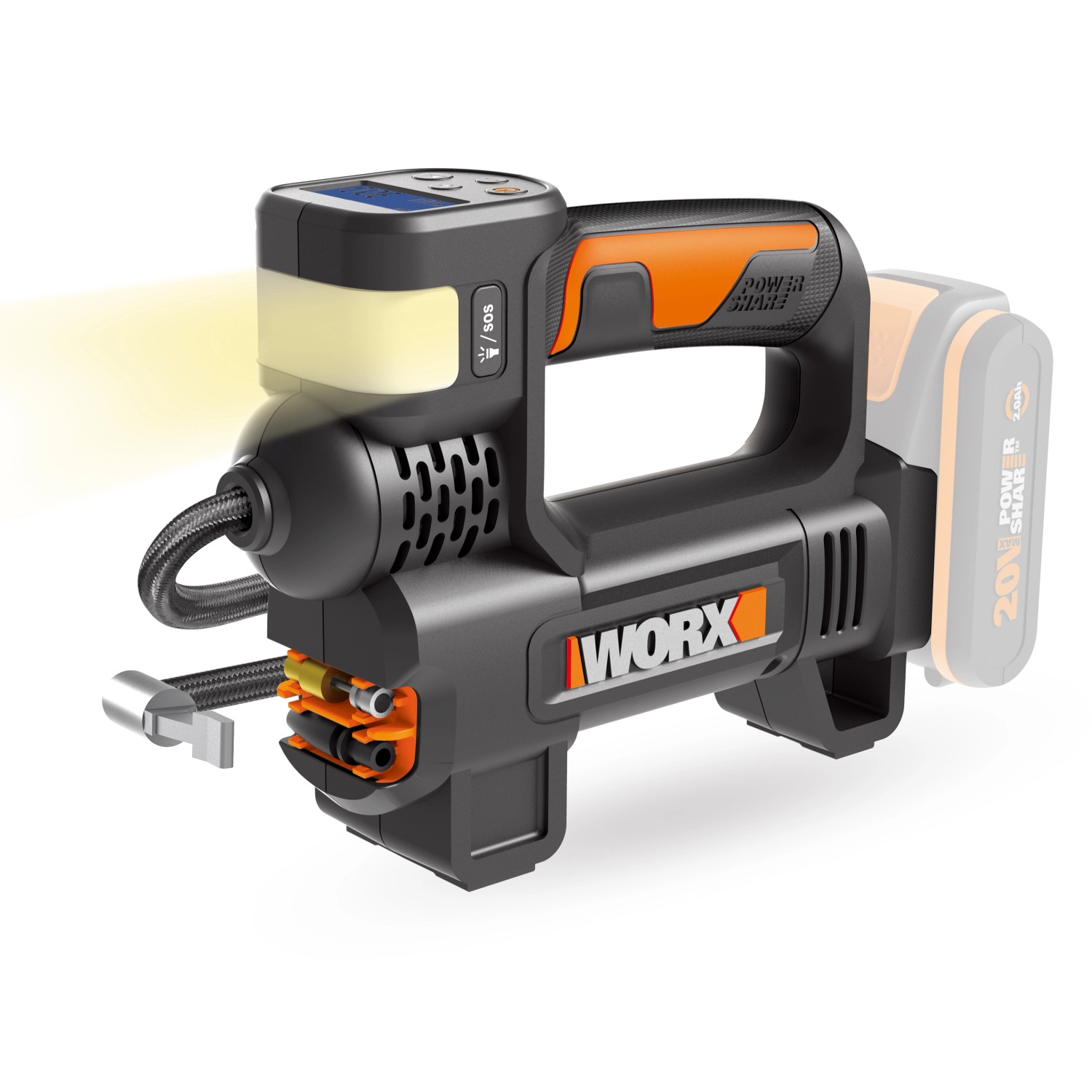 Worx Akku-Kompressor WX092.9 20 V