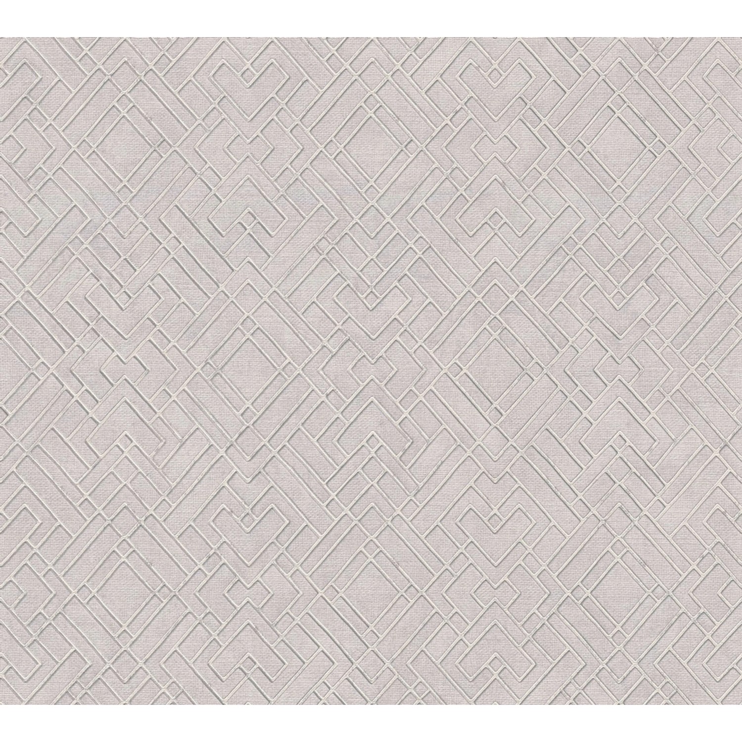 AS-Creation Vliestapete Grafisch Metalliceffekt Strukturiert Hellgrau Silber