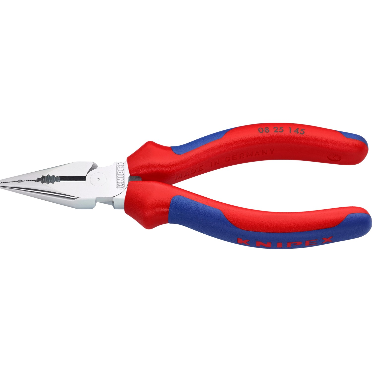 Knipex Spitz-Kombizange verchromt mit Mehrkomponenten-Hüllen 145 mm