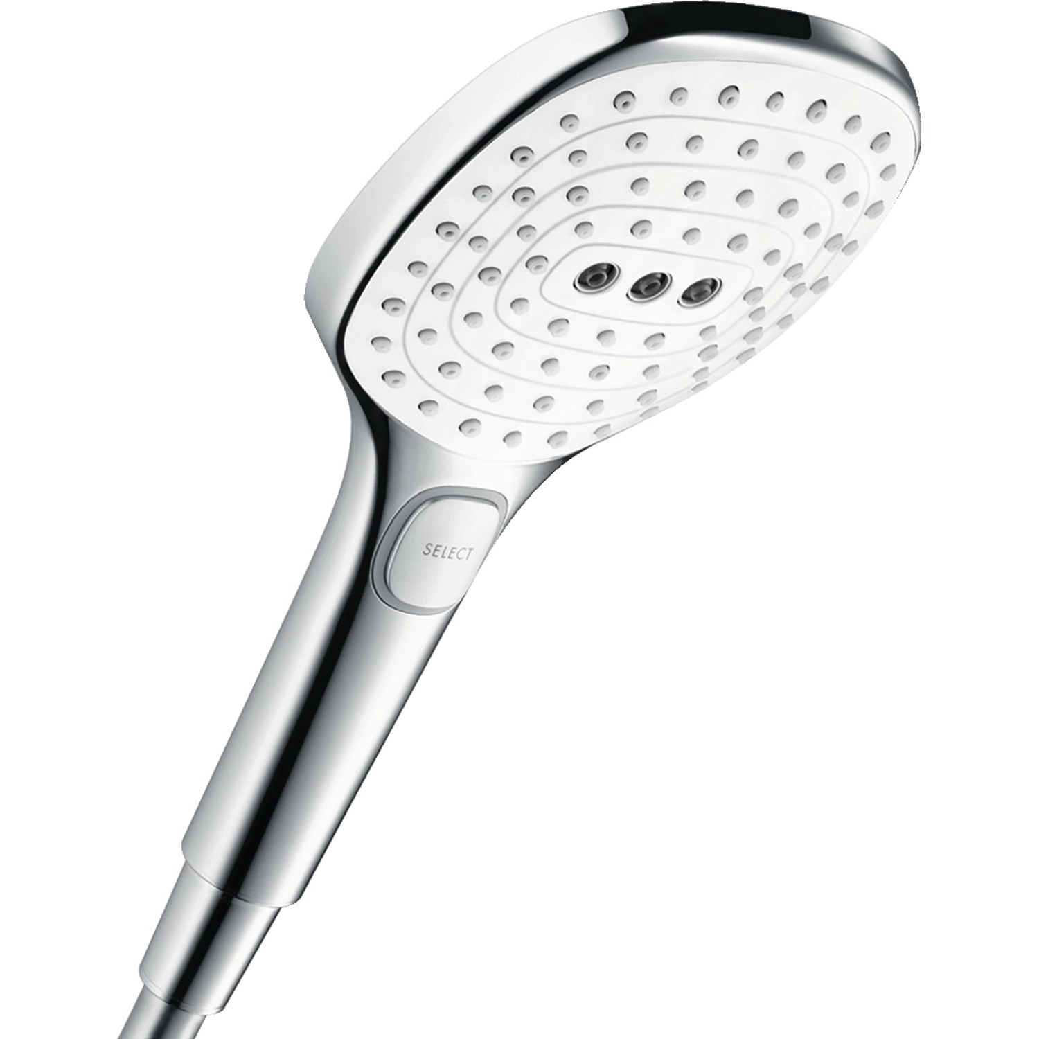 Hansgrohe Raindance Select E Handbrause 120 3jet EcoSmart Weiß-Chrom
