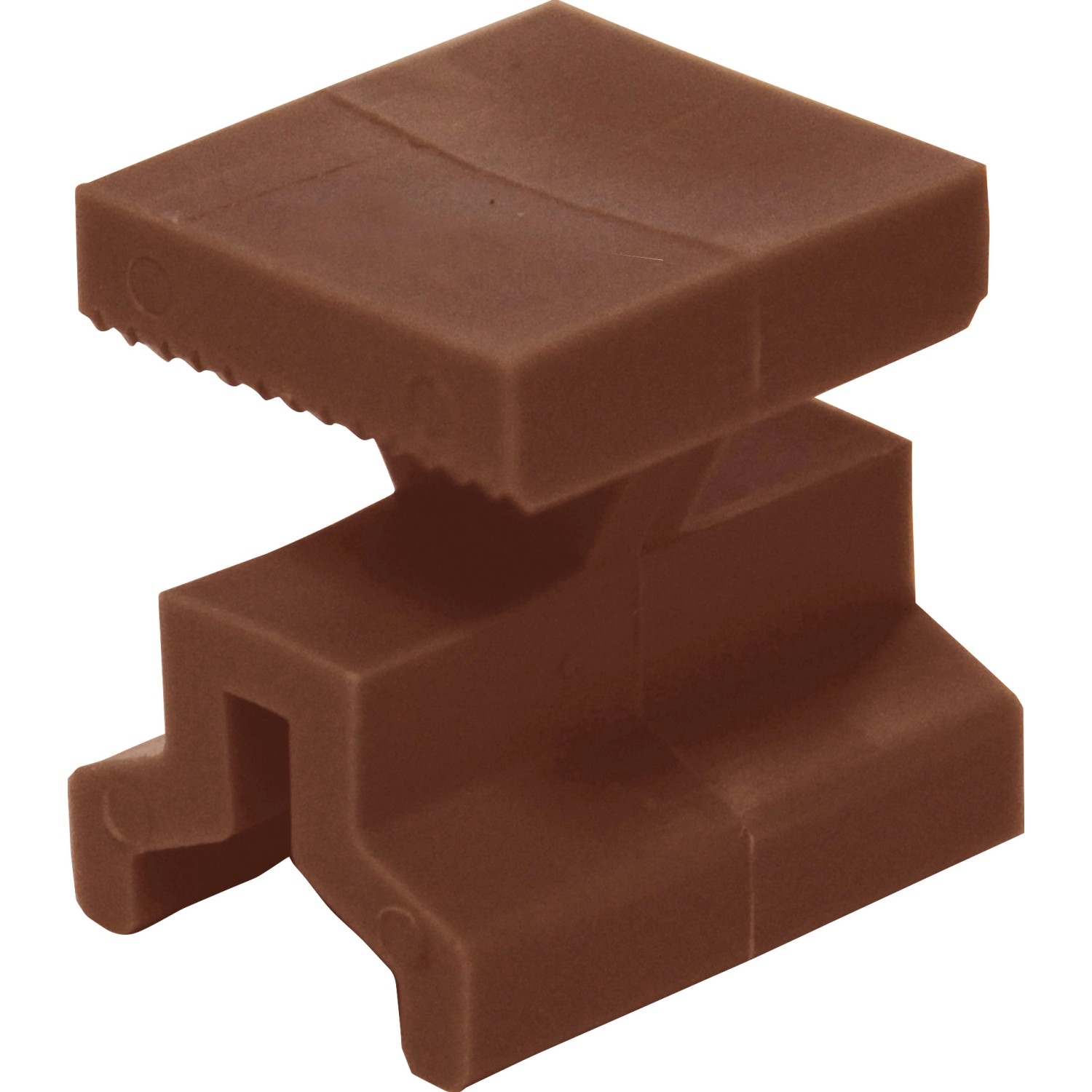 Kovalex Montageclip Kunststoff Braun 25 Stück