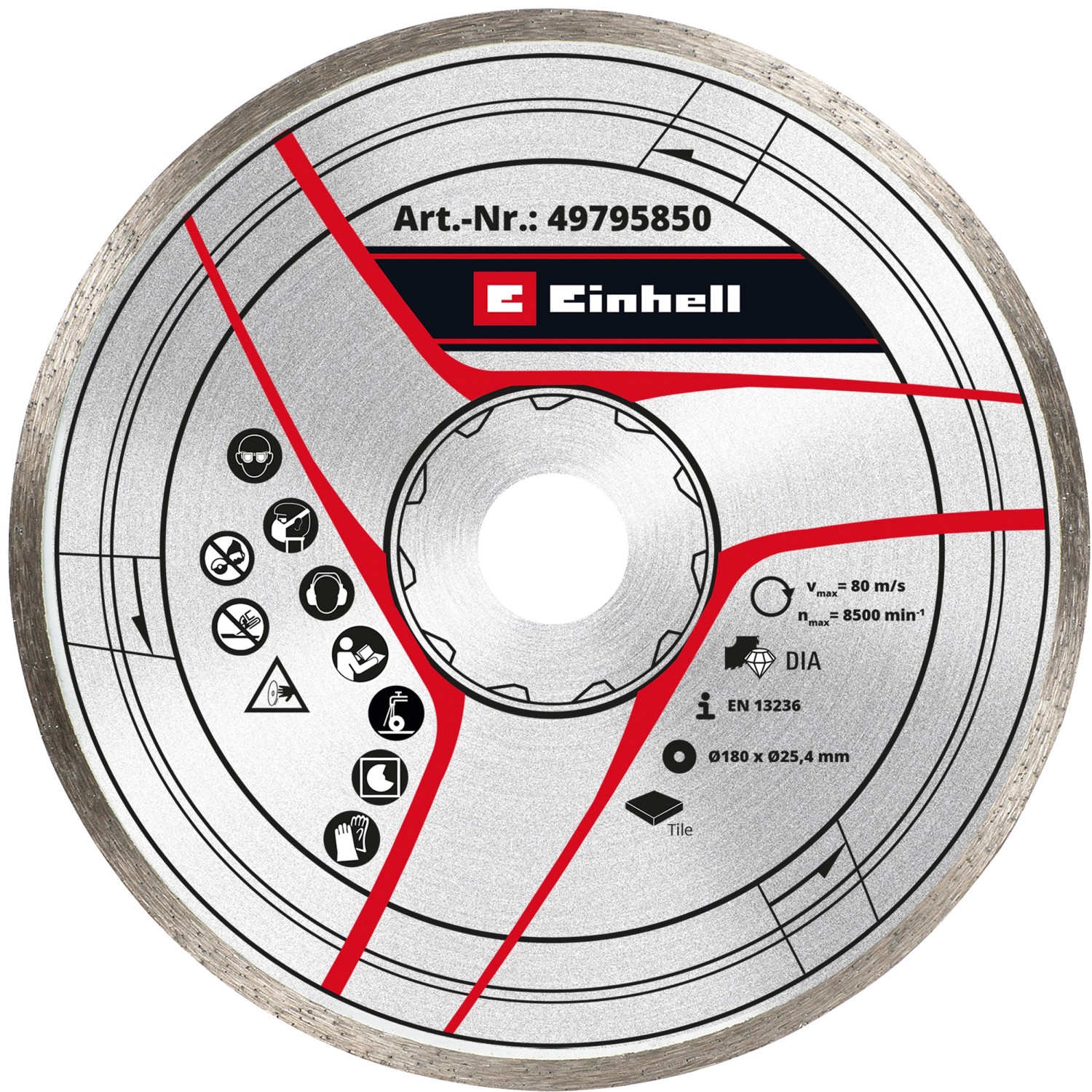 Einhell Accessory Diamant-Trennschscheibe 180 mm x 25,4 mm