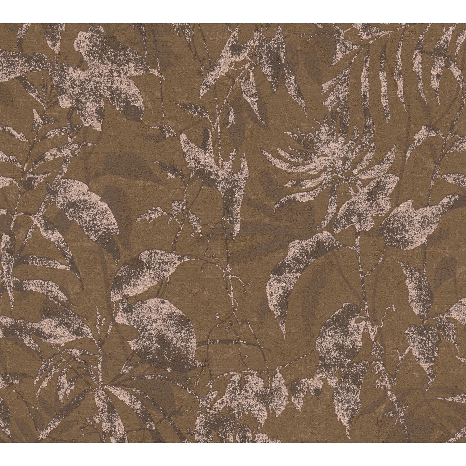 A.S. Creation Vliestapete Blätter Dschungel 10,05 m x 0,53 m Braun FSC®