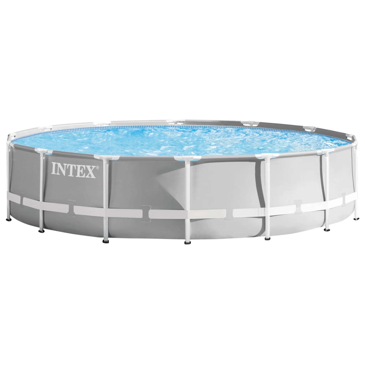 Intex Frame Pool-Set Prism Rondo Ø 427 cm x 107 cm Grau