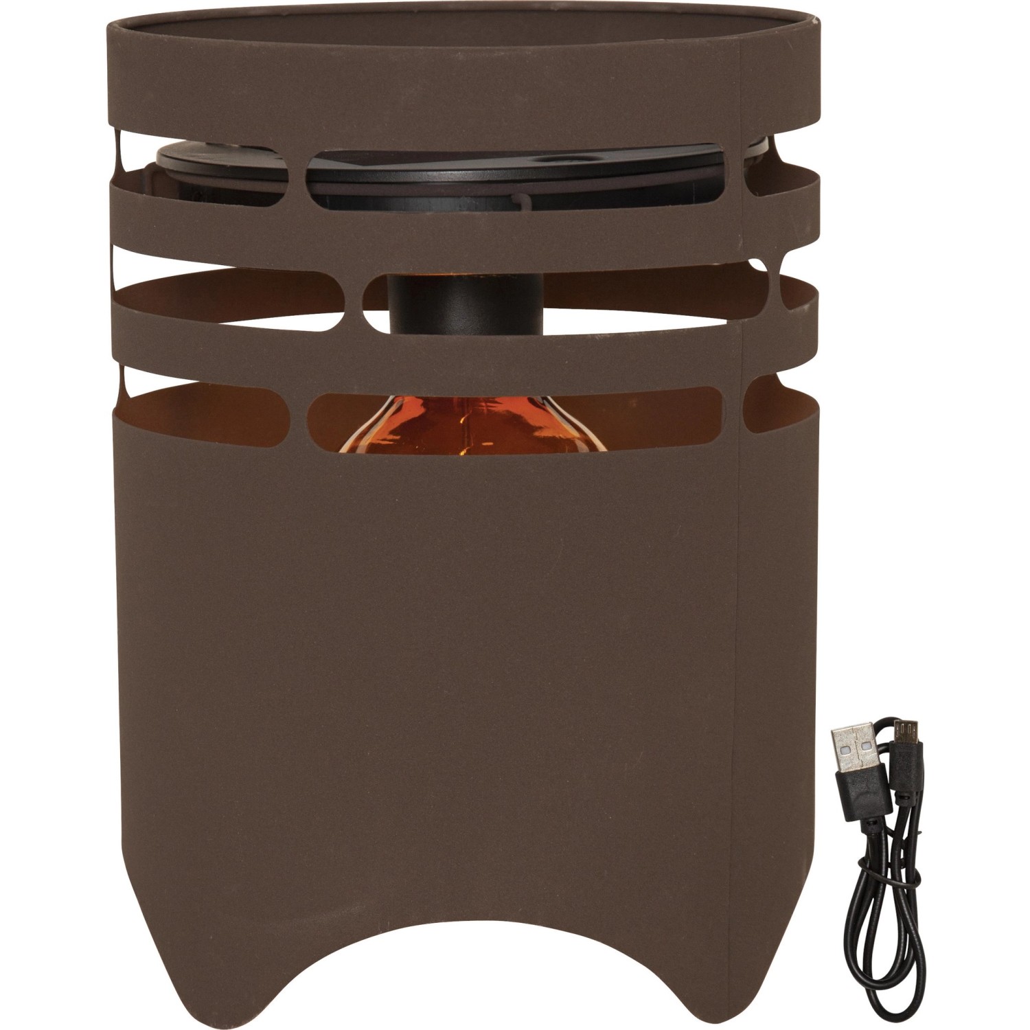 Star Trading Solar-Laterne Dekoration Marron Ø 19,2 cm x 26 cm