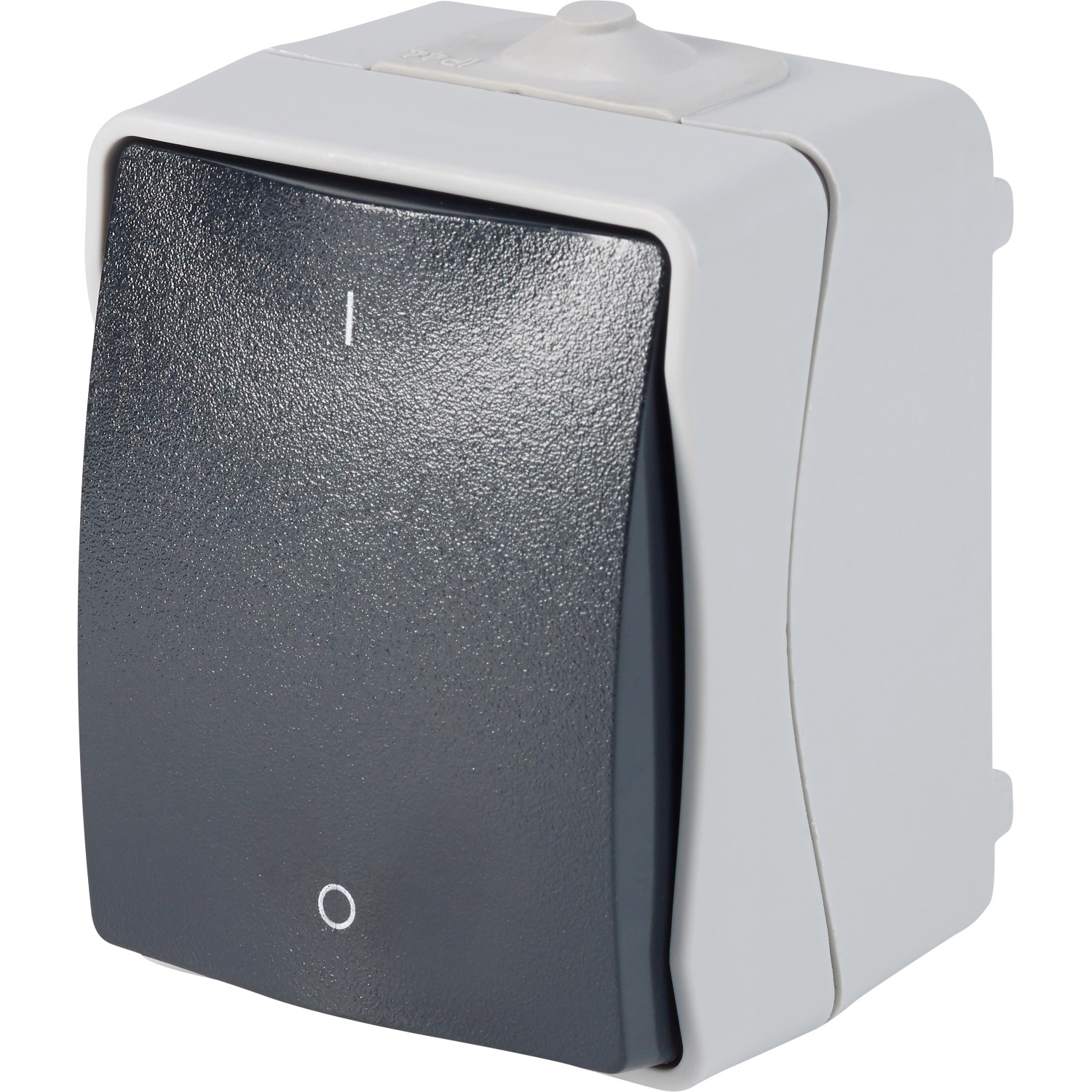 Feuchtraum Heizung Notschalter IP44 Grau
