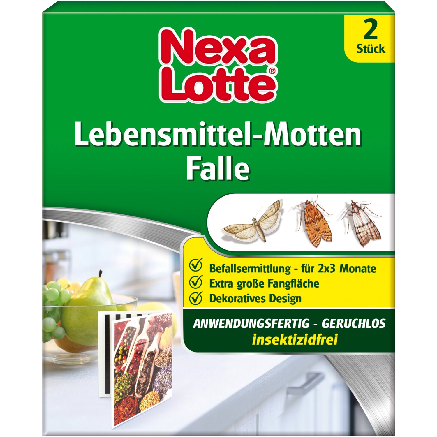 Nexa Lotte Lebensmittel-Motten Falle 2 Stück