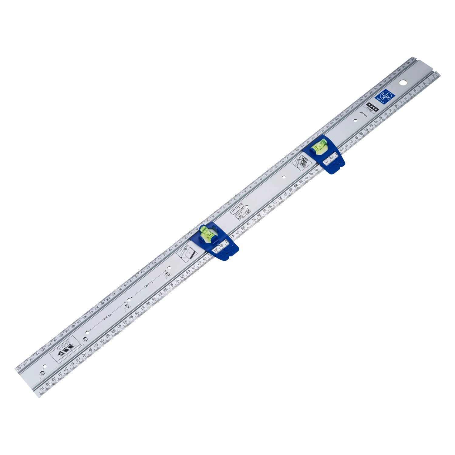 LUX-TOOLS Bilder- und Markierlineal 75 cm Comfort