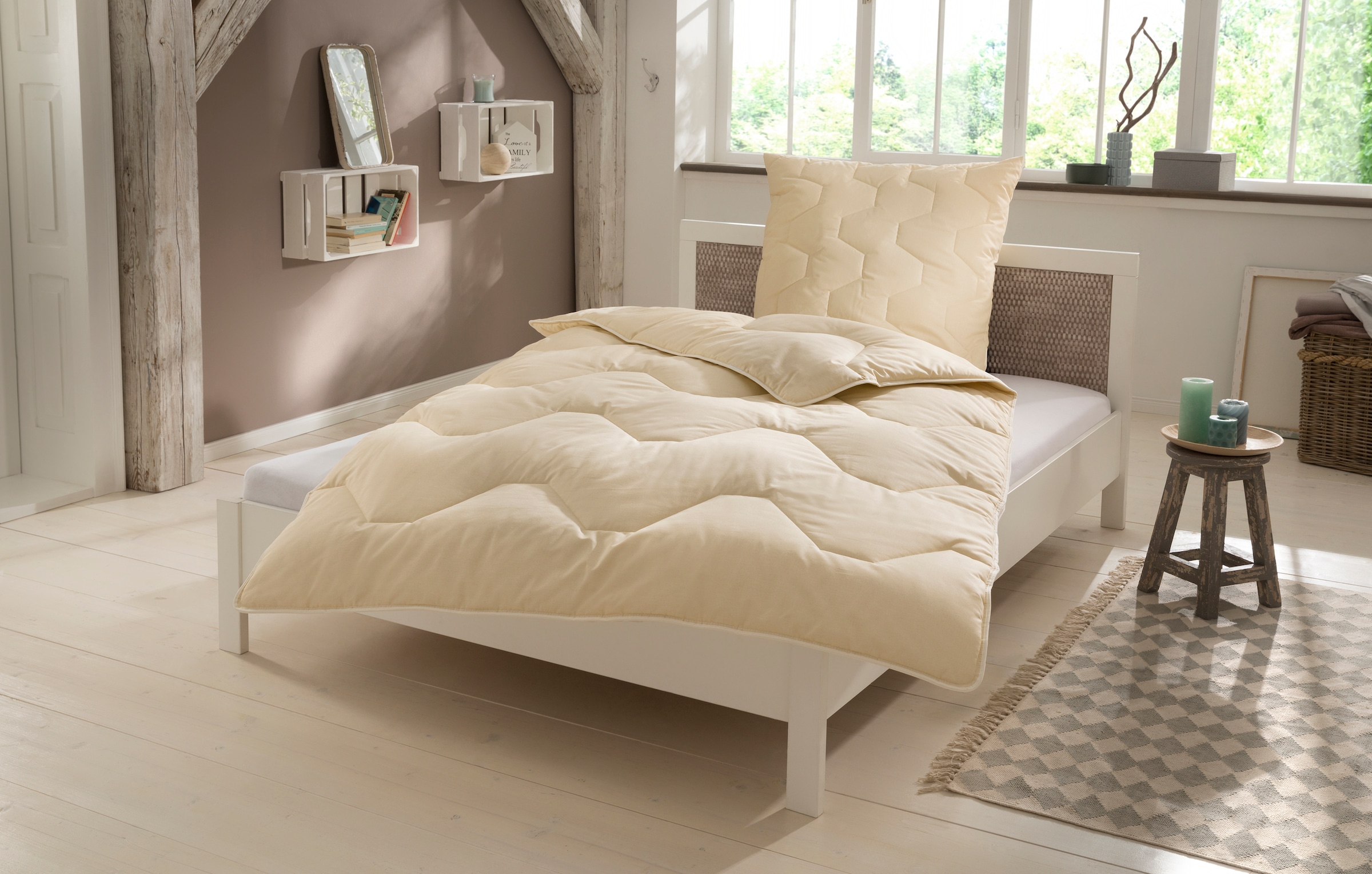 Älgdröm Naturfaserbettdecke »Baumwolle 60 °C, Bettdecke...