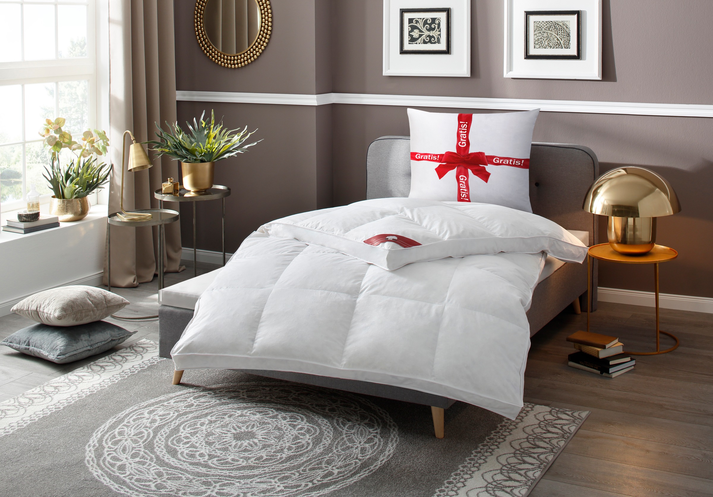 RIBECO Federbettdecke »extra prall, Bettdecken für den...