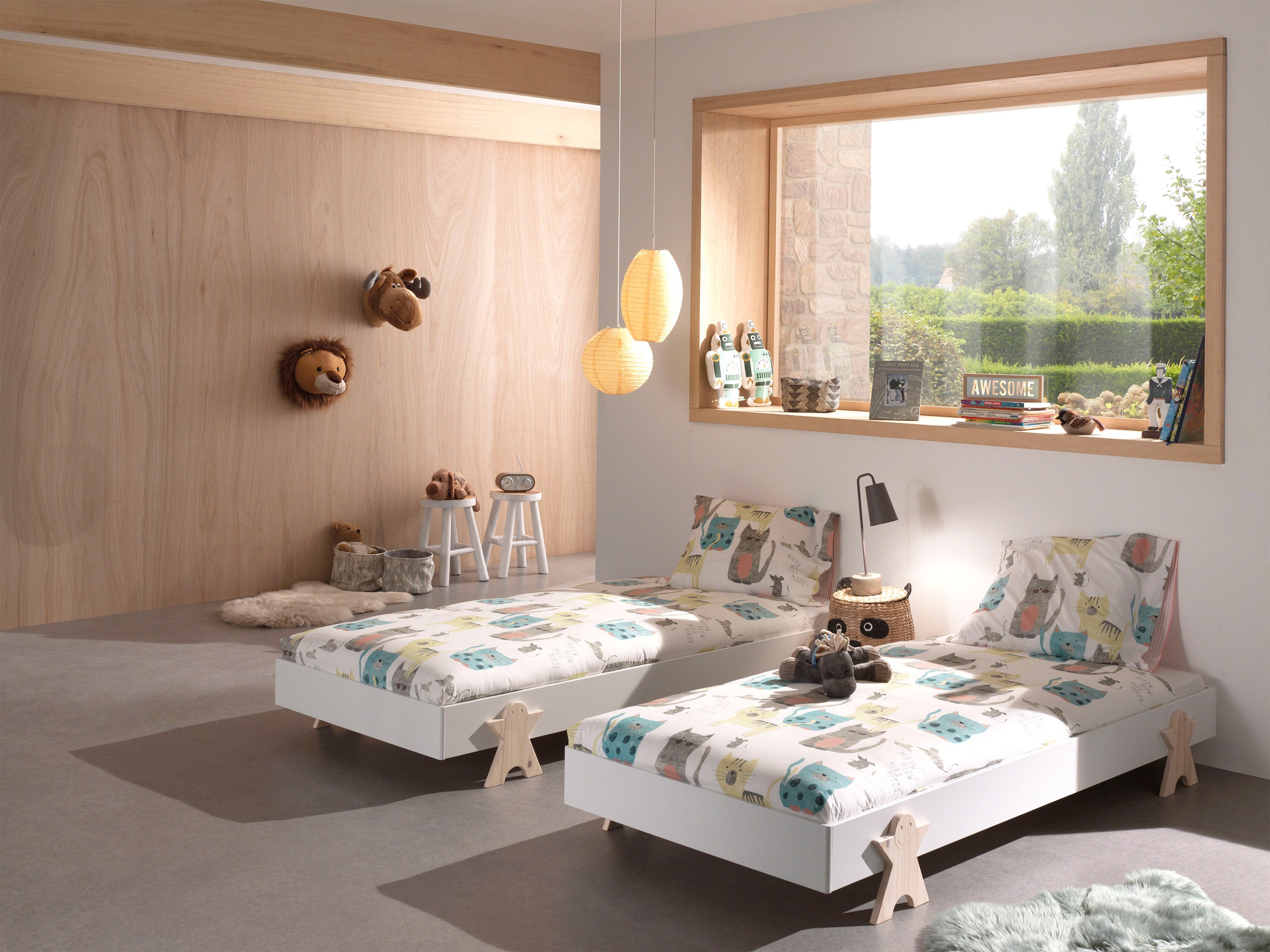 Vipack Kinderbett »Modulo, stapelbares Einzelbett, inkl....