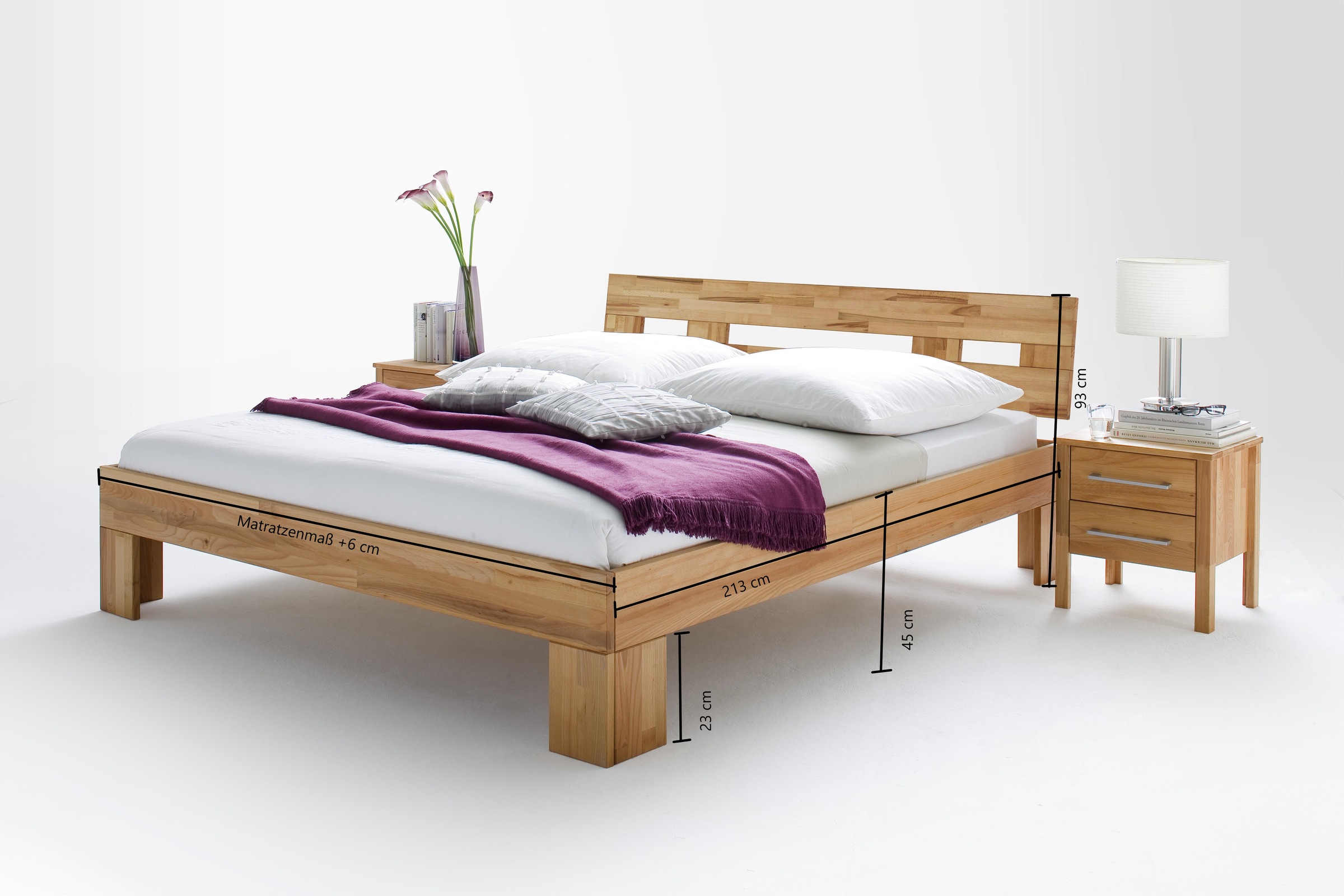 Home affaire Massivholzbett »Modesty I Bett mit robustem...