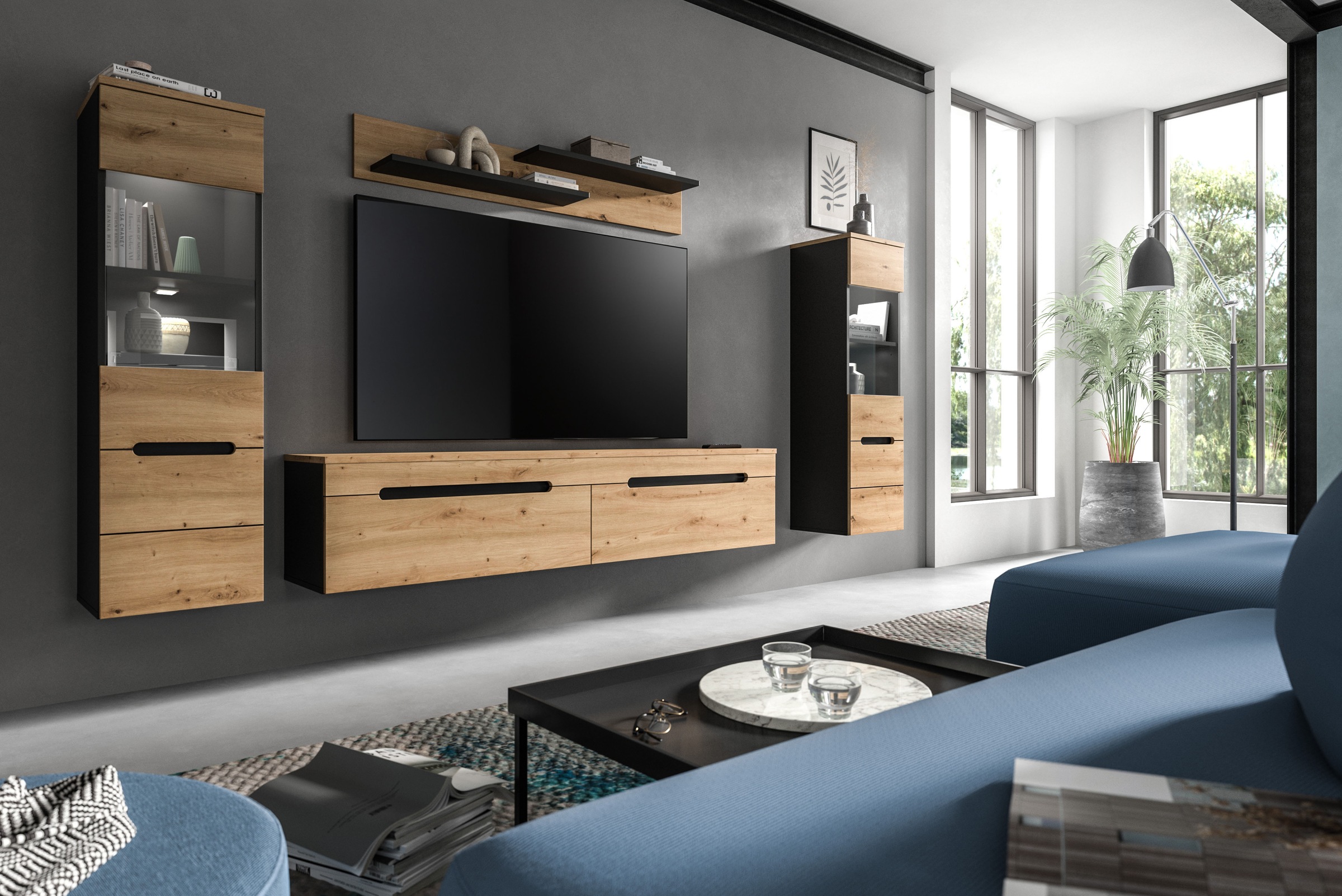 INOSIGN Wohnwand »REHAT, TOPSELLER!, 4-teilig, inkl....