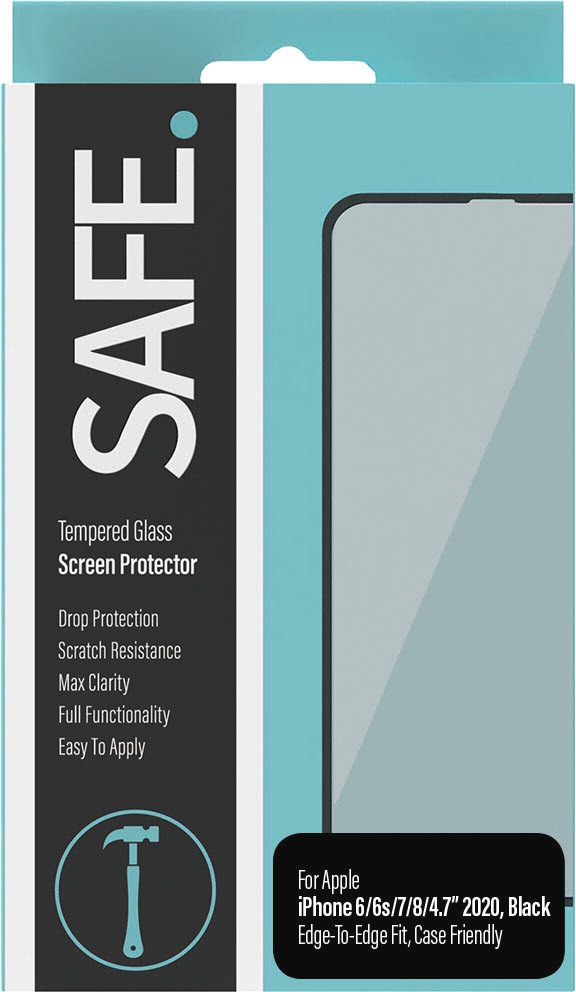 SAFE by PanzerGlass Displayschutzglas 'Tempered Glass Screen Protection' für Apple iPhone 6/6s;Apple iPhone 7/8;Apple iPhone SE 2020/2022 Displayschutzfolie, Schutzfolie, Bildschirmschutz, kratz- & stoßfest
