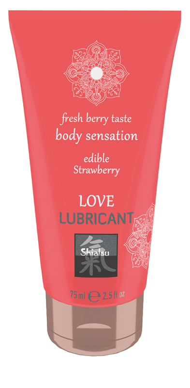 Shiatsu »Strawberry Love« Gleitgel mit Geschmack 75ml