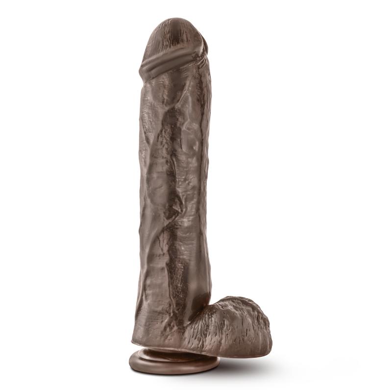 Dr. Skin »Mr. Savage« Realistischer Dildo mit Saugnapf - 29,2 cm - Schokolade