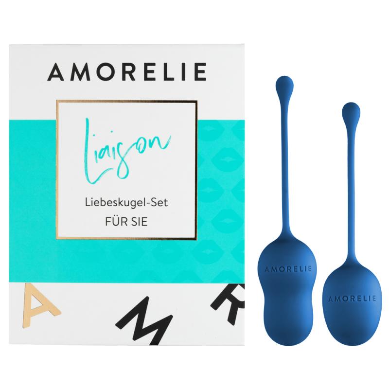 AMORELIE »Liaison 2.0« Blau Liebeskugel-Set
