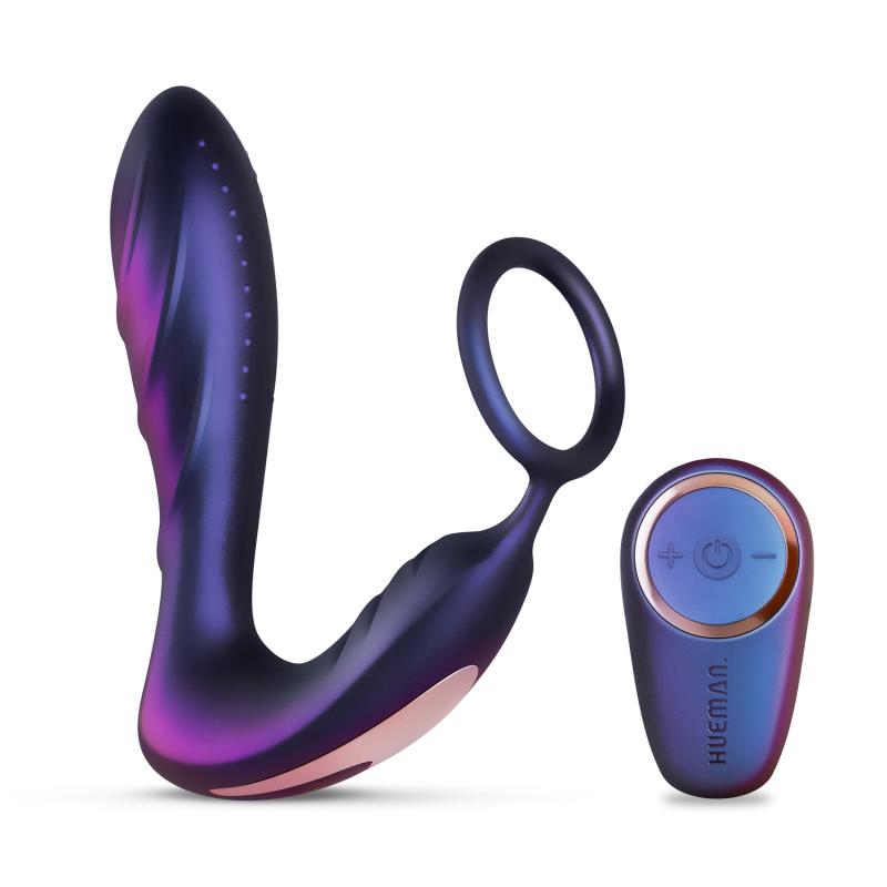 Hueman »Black Hole« Analvibrator mit Penisring