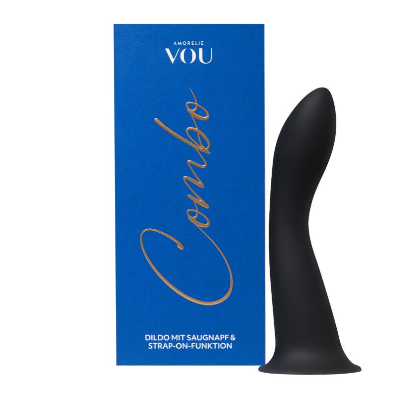 AMORELIE VOU »Combo« Dildo mit Saugnapf & Strap-on-Funktion