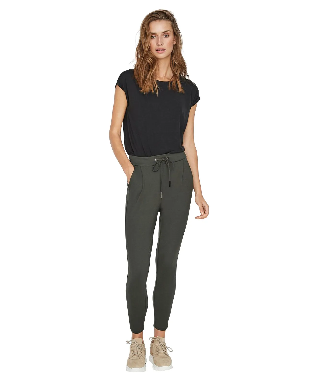 Vero Moda Lässige Hose EVA in grünem Peat