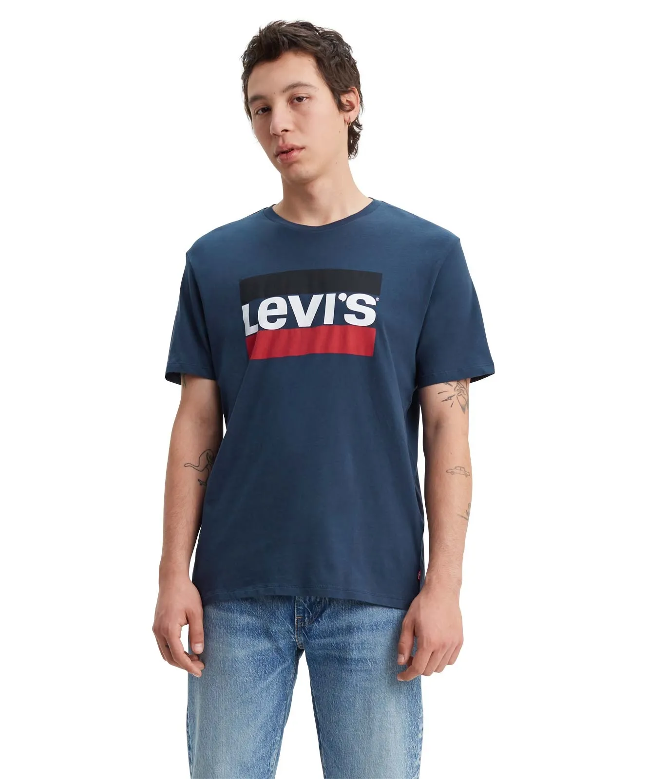 Levis Logoshirt Sportswear Logo Tee in Blue Dress Blues
