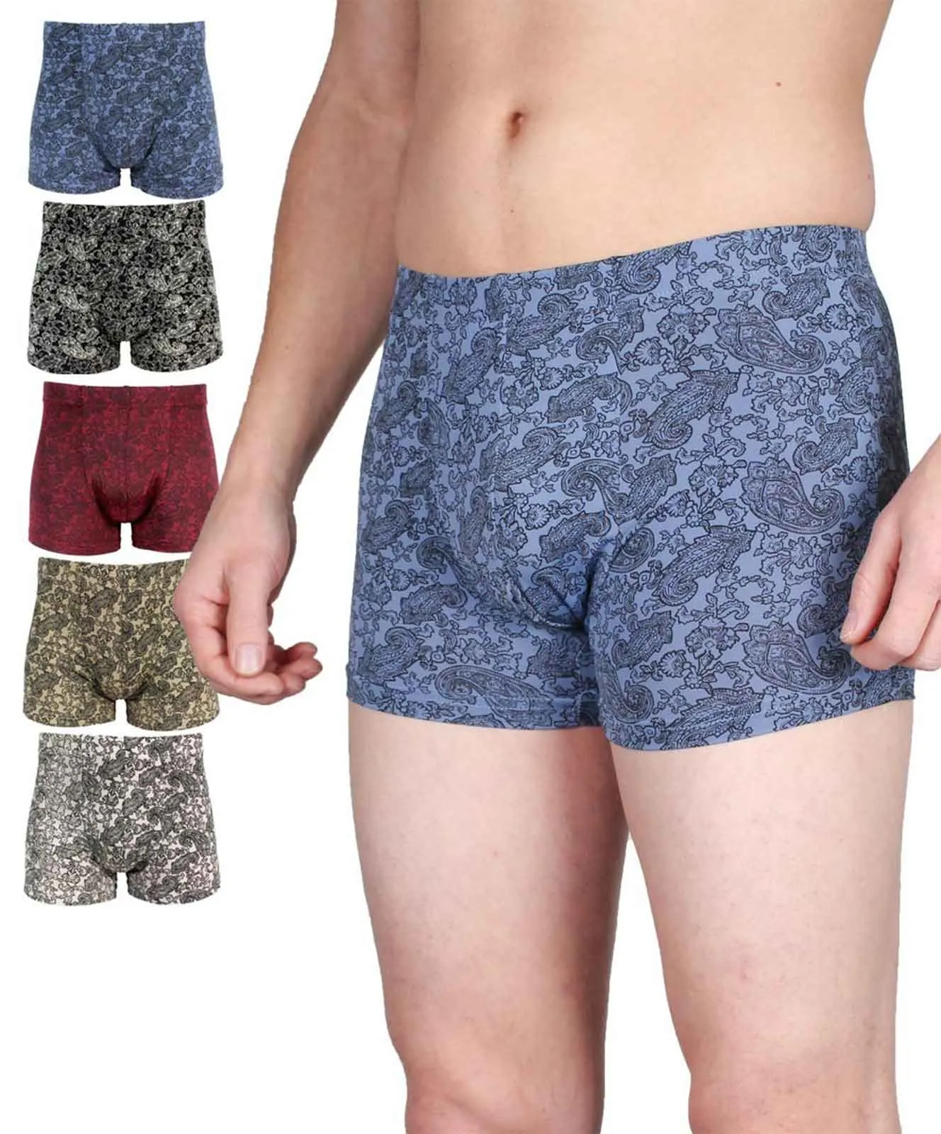 7Days Bodywear Boxershorts (5 Stück) mit trendigem Paisley-Motiv