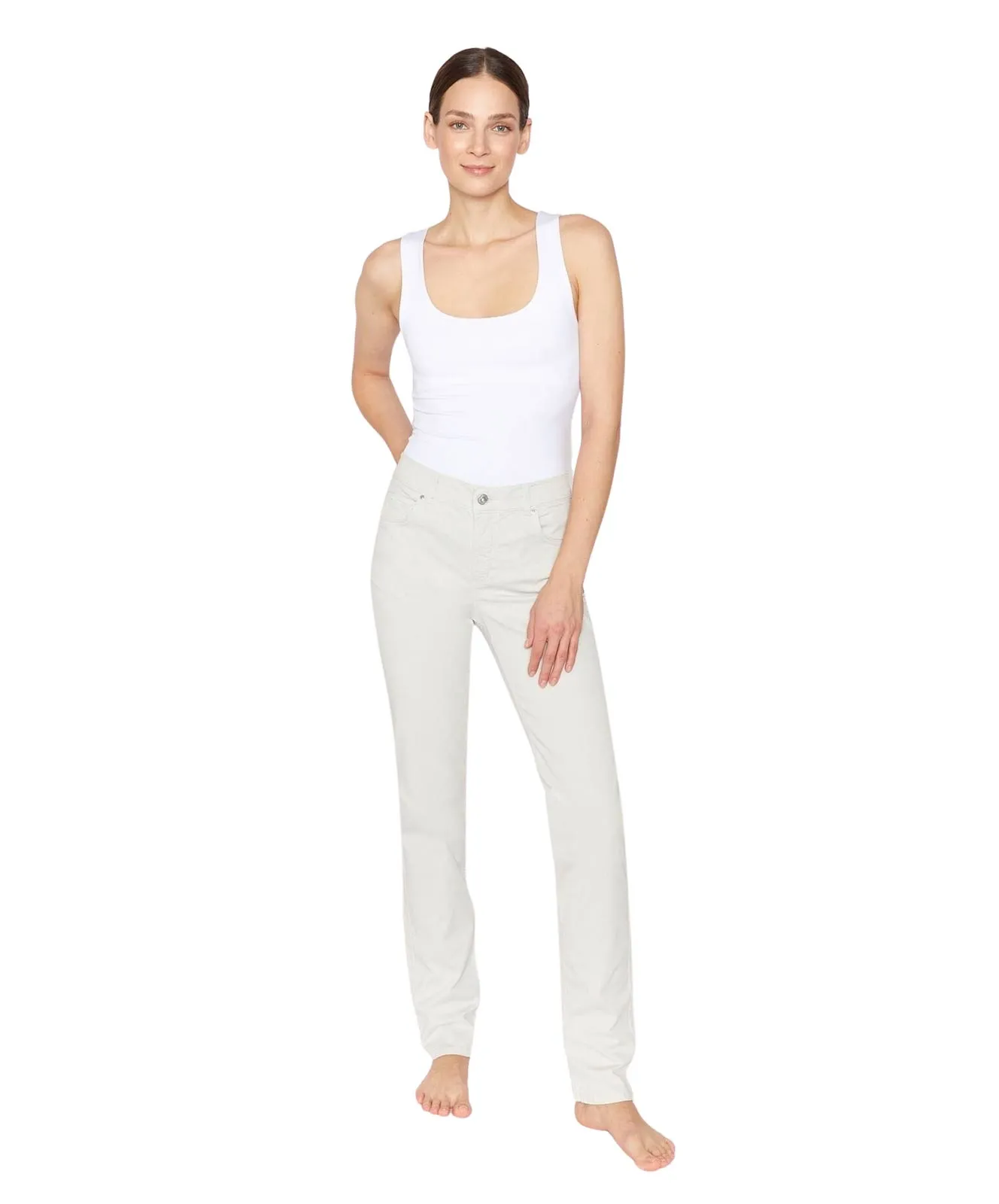 Angels Straight Jeans Cici in Stone