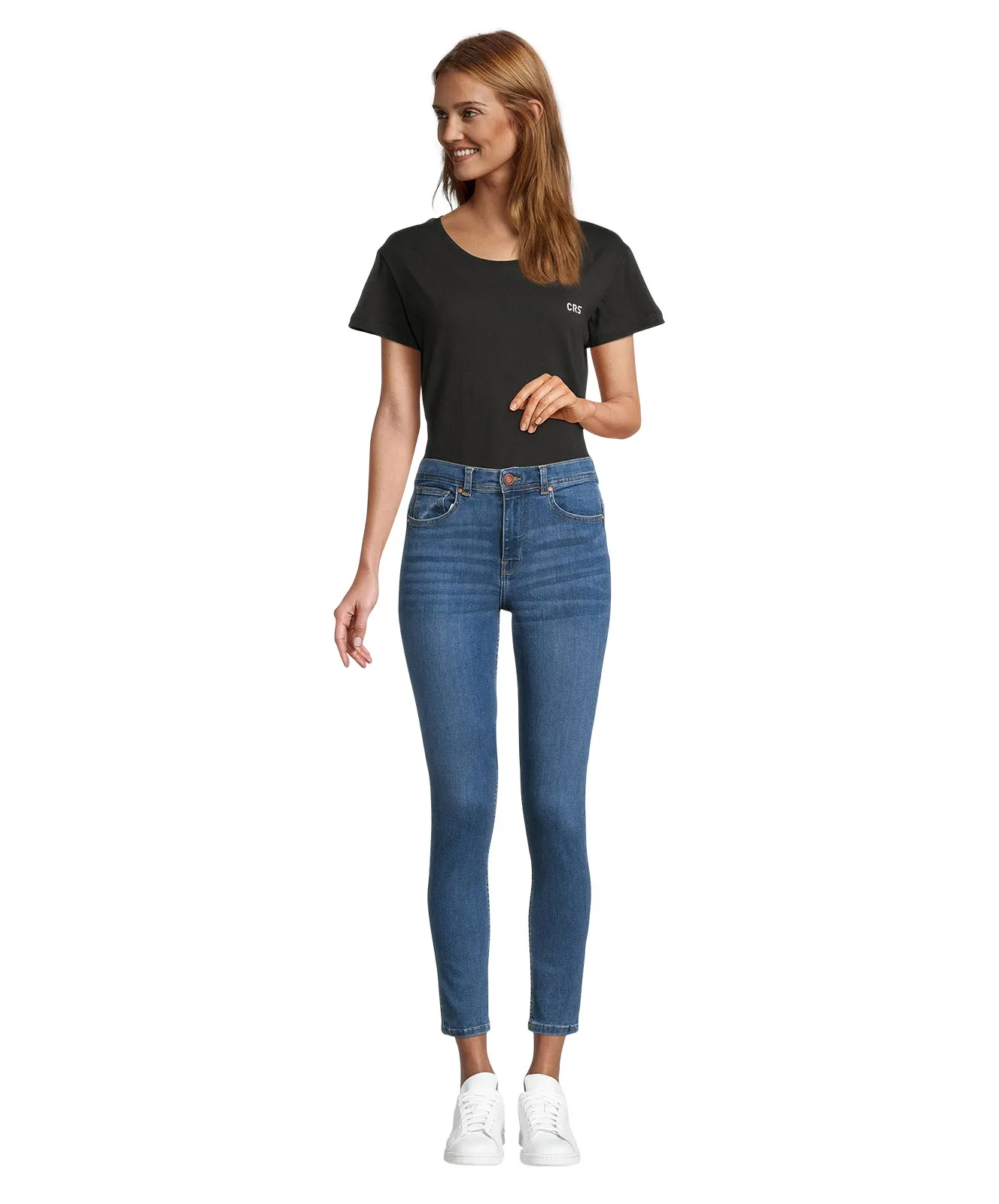 Cross Skinny Jeans Judy in Mid Blue Used