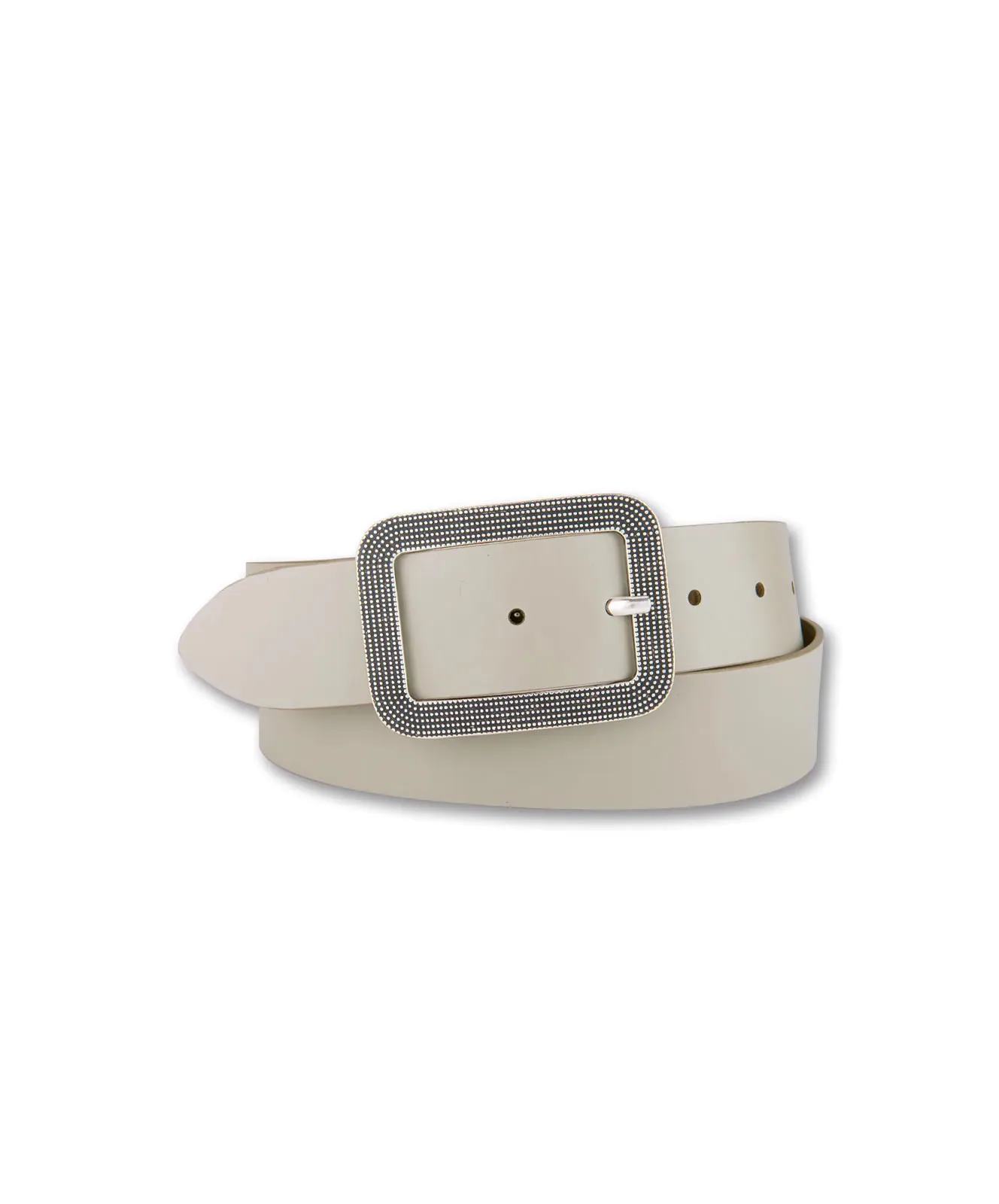 Bernd Götz Ledergürtel 4cm Nappaleder Gürtel in Creme